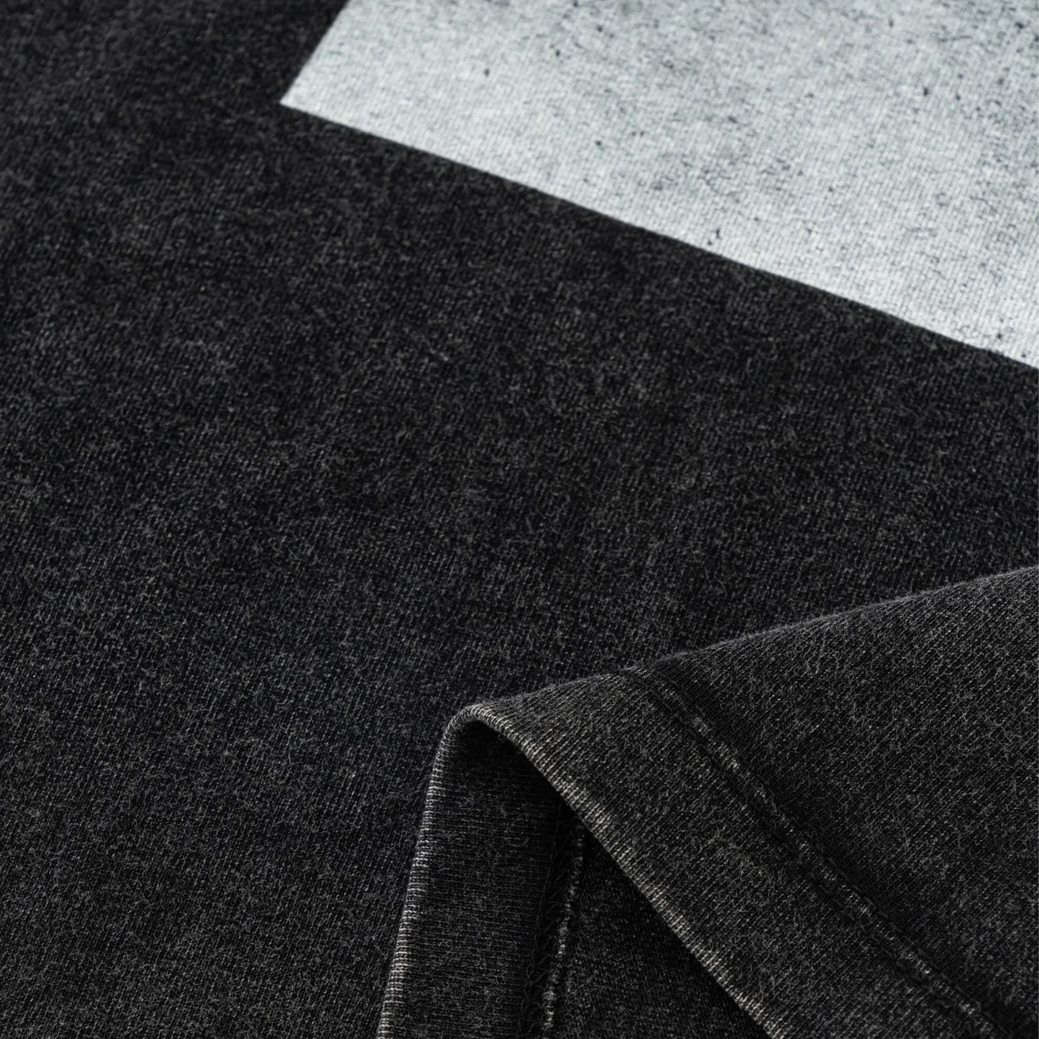 Close-up of dark gray fabric texture
