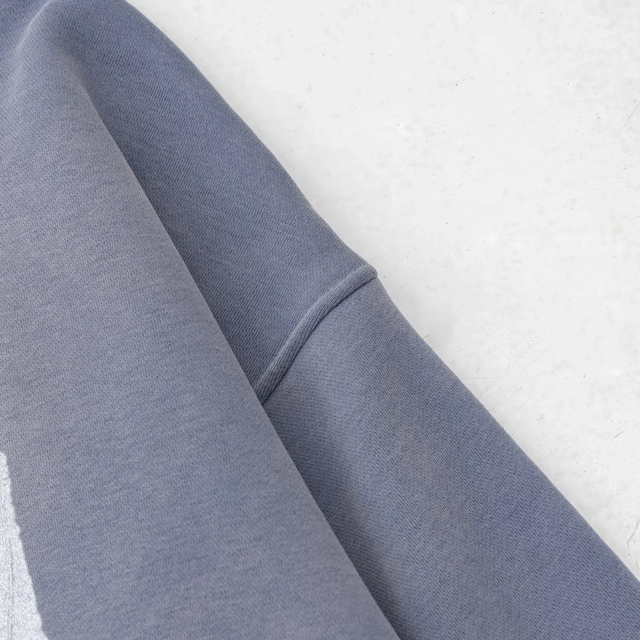 Close-up of a gray fabric with a white background