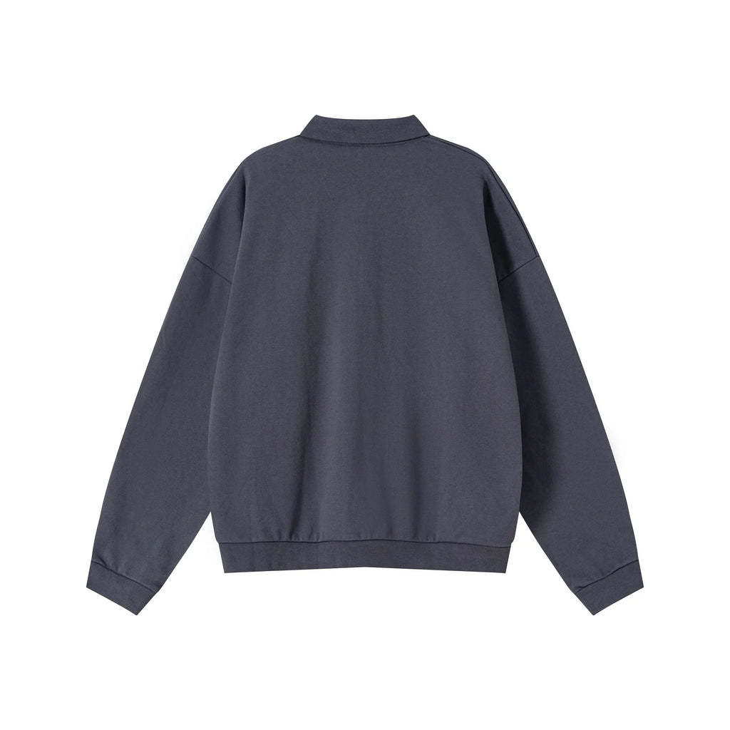 Dark gray sweatshirt on a white background