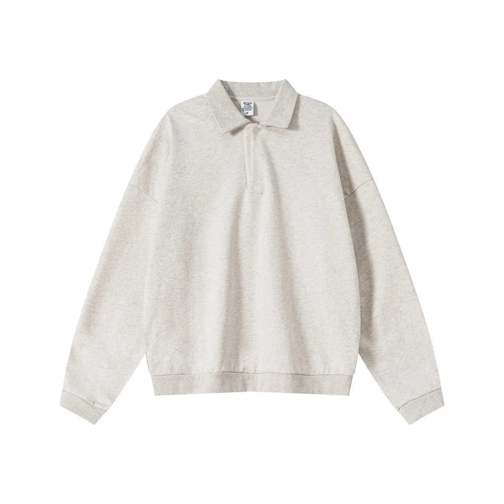 Beige long-sleeve shirt on a white background