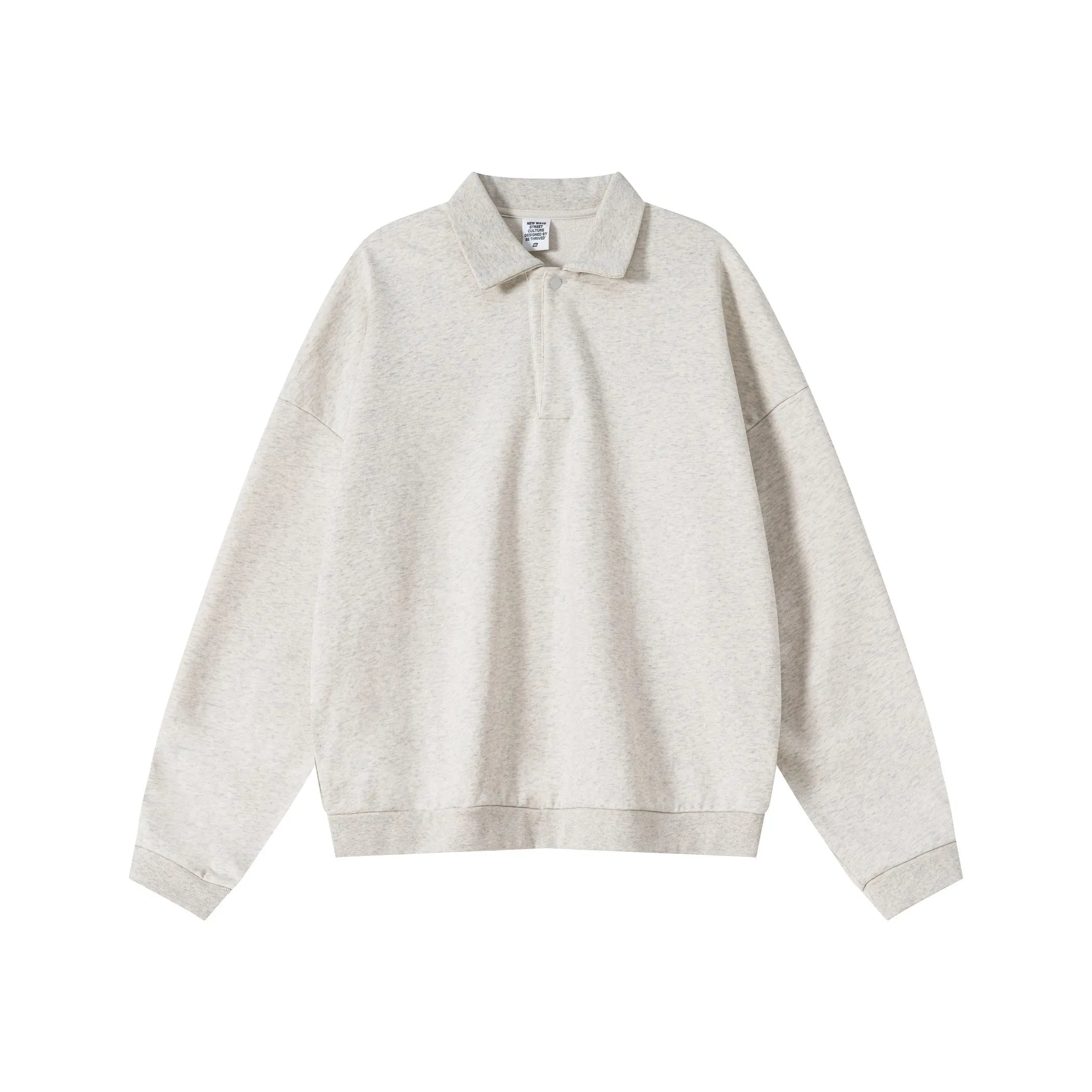 Beige long-sleeve shirt on a white background