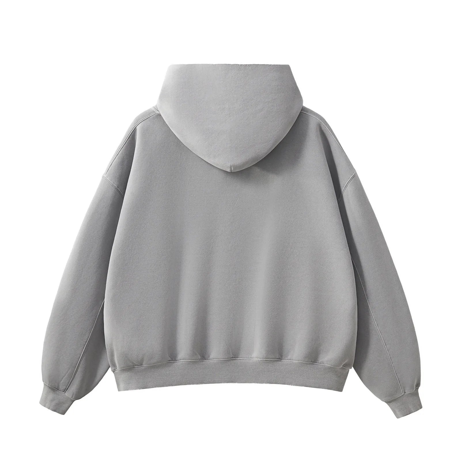 Gray hoodie on a white background