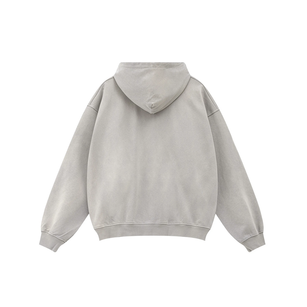 Light gray hoodie on a white background