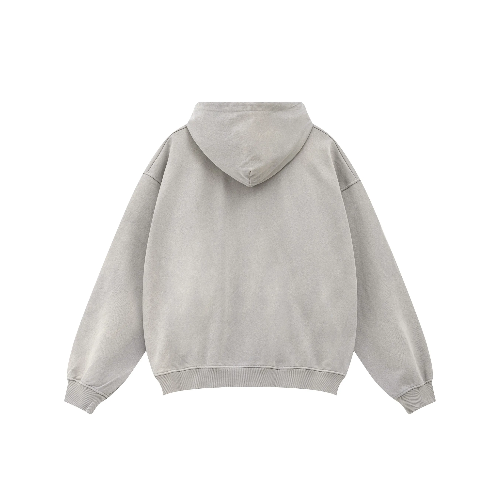 Light gray hoodie on a white background