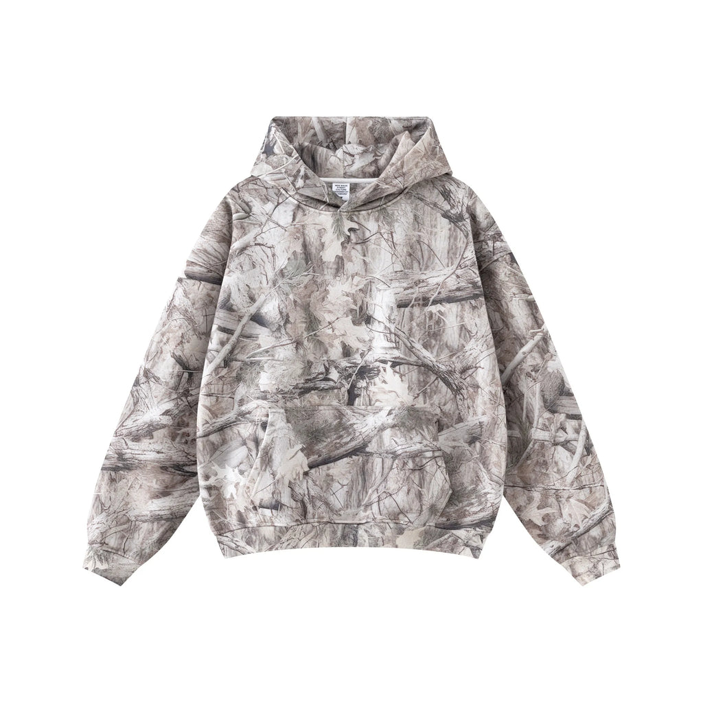 Camouflage hoodie on a white background