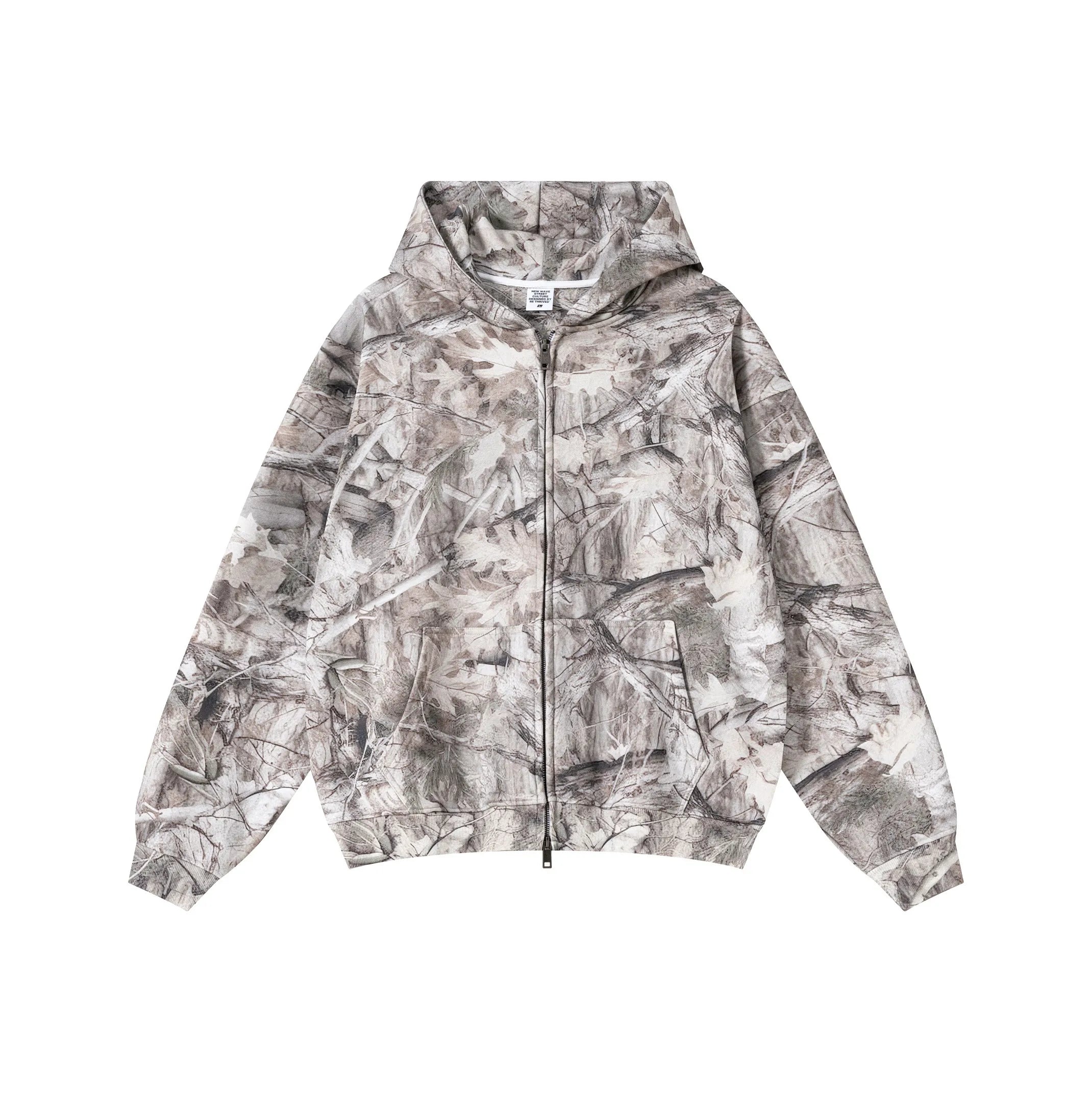 Camouflage hoodie on a white background
