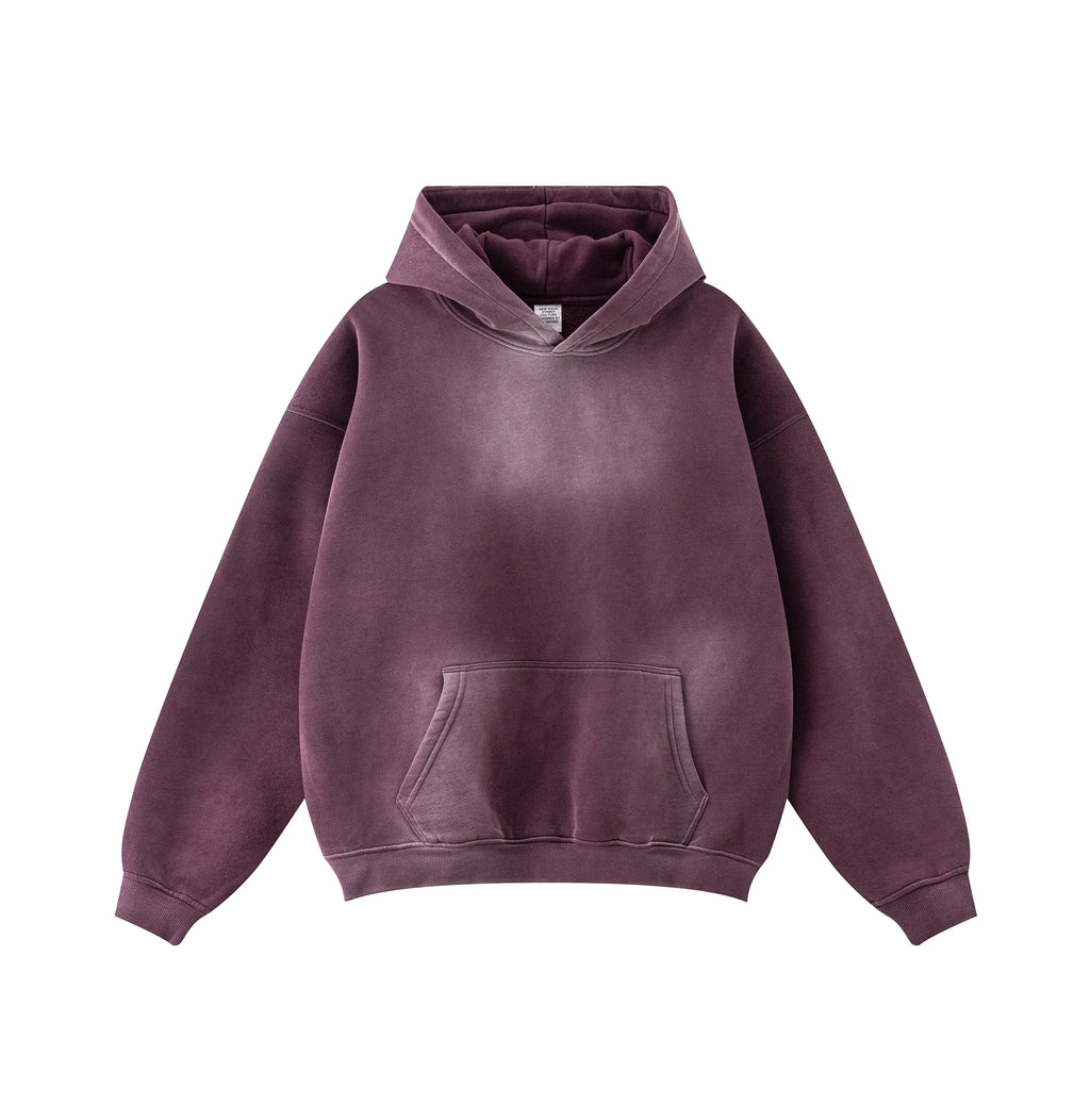 Purple hoodie on a white background