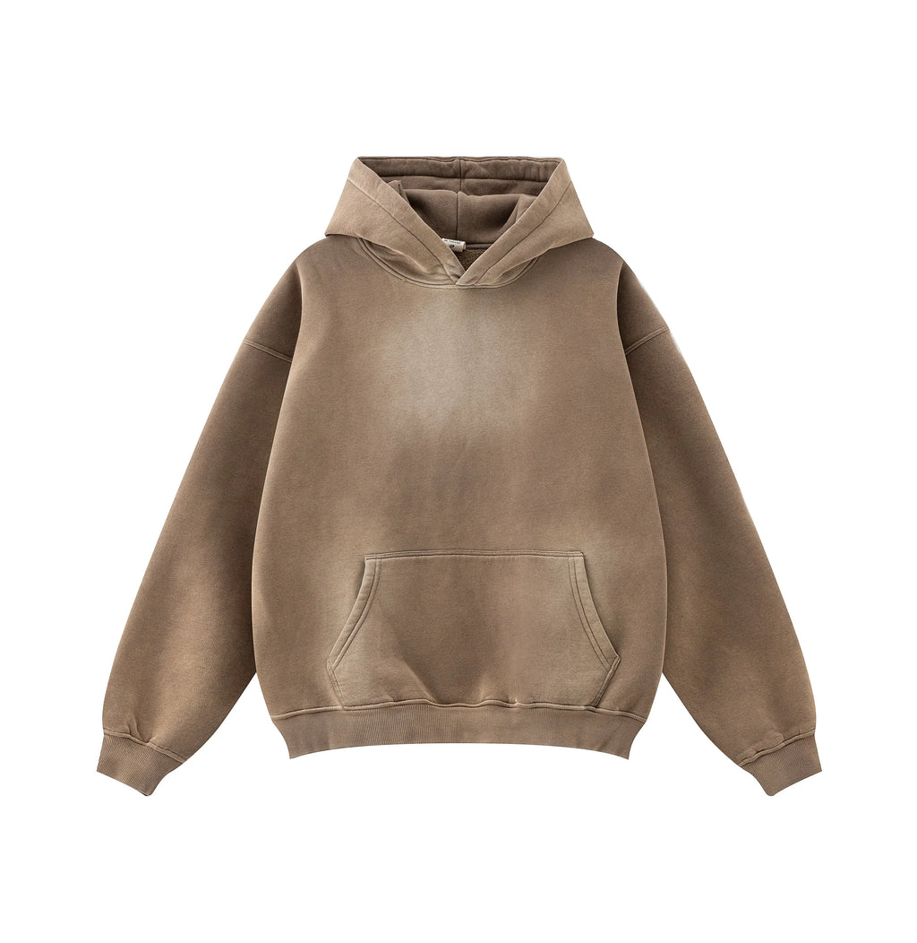 Brown hoodie on a white background