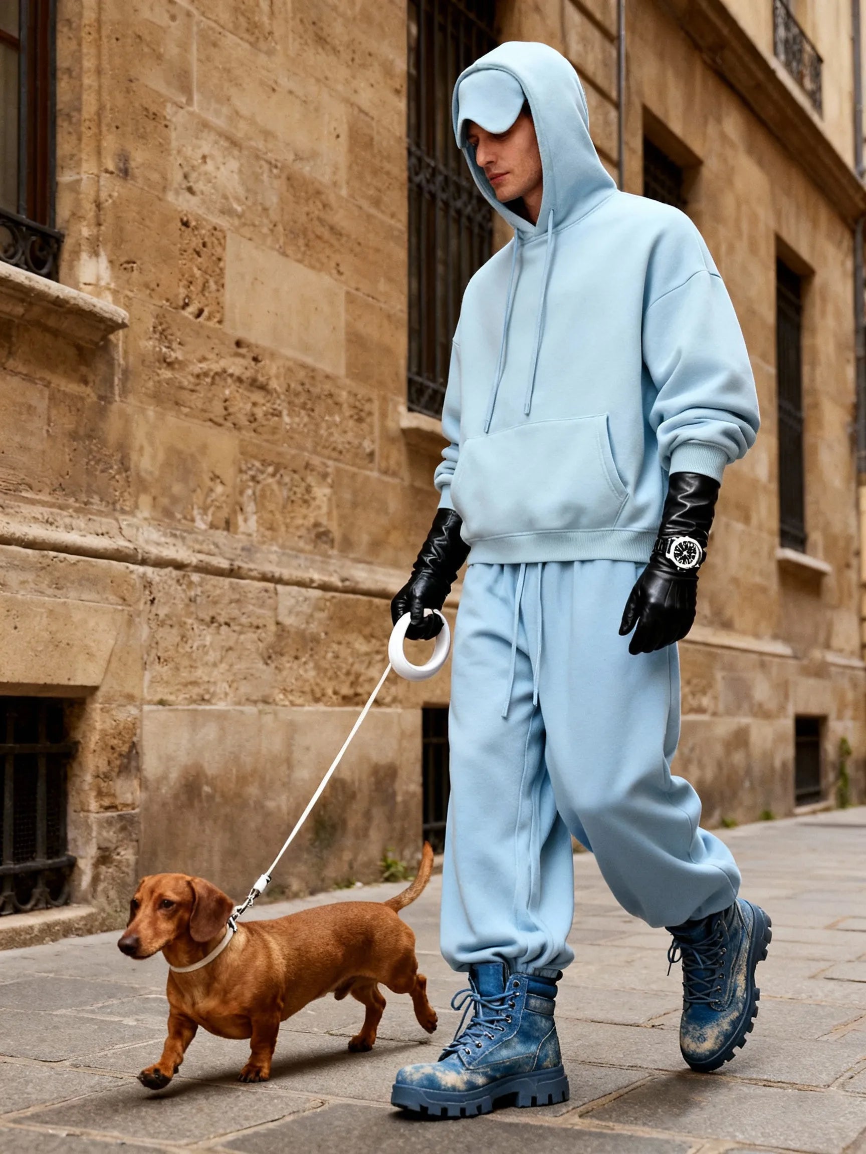 HEAVYWEIGHT FLEECE HEART-HUG EYE-MASK HOODIE