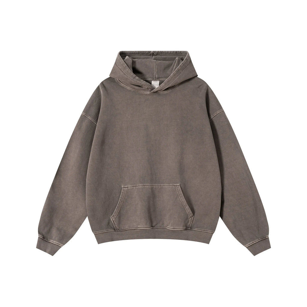 Gray hoodie on a white background