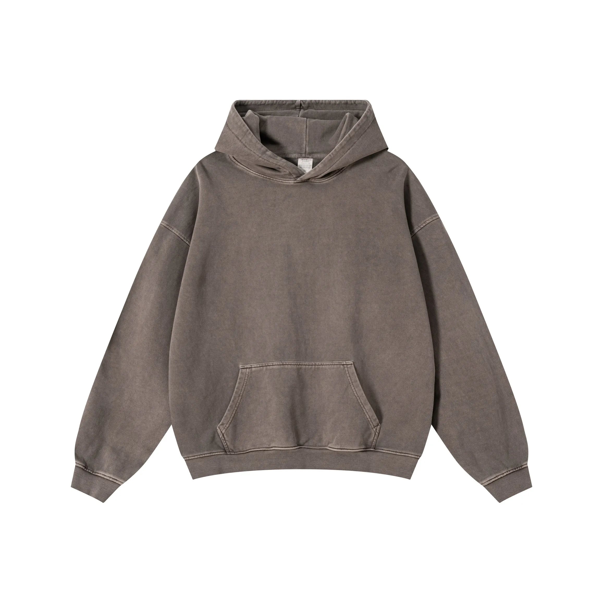 Gray hoodie on a white background