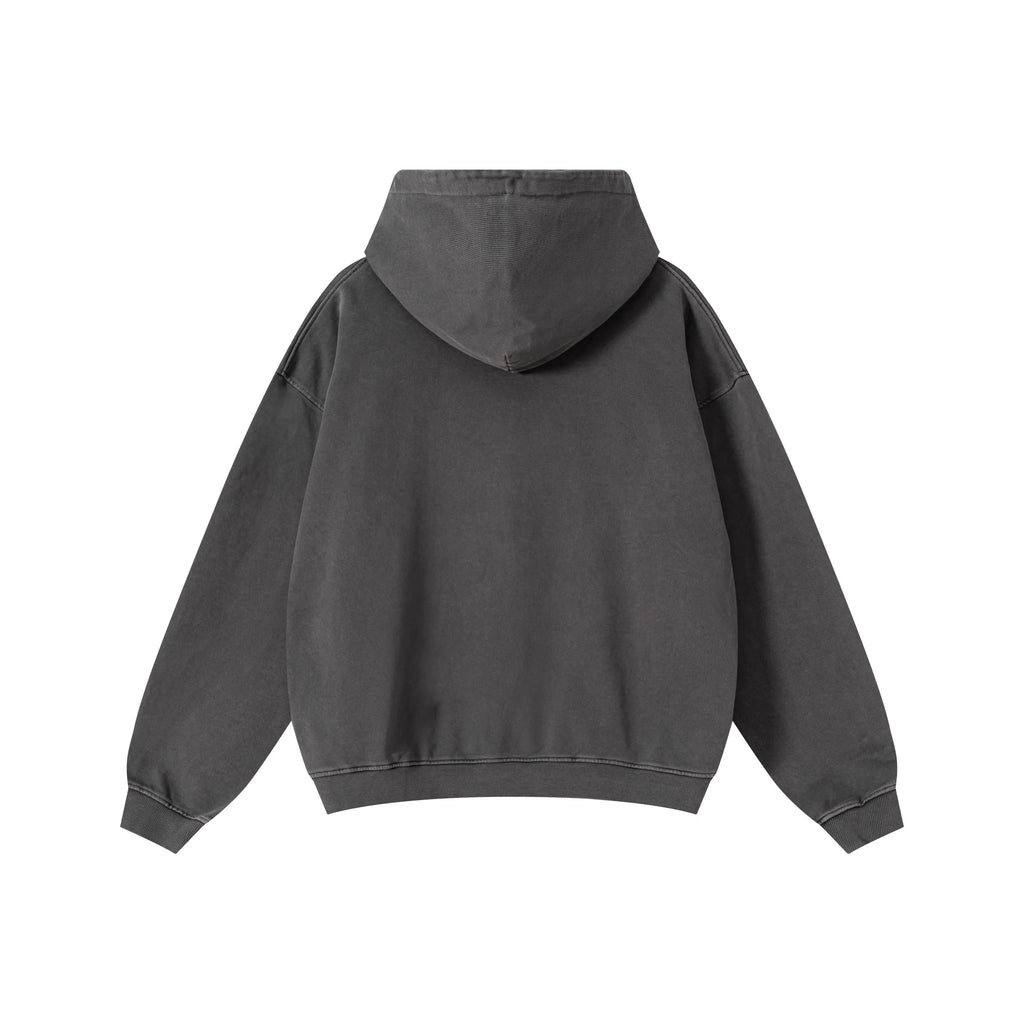 Dark gray hoodie on a white background