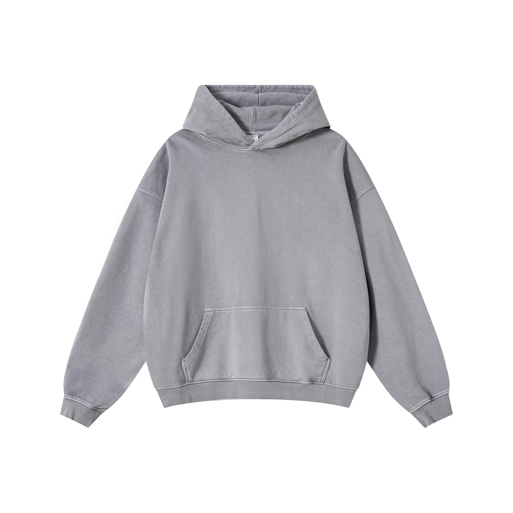 Gray hoodie on a white background
