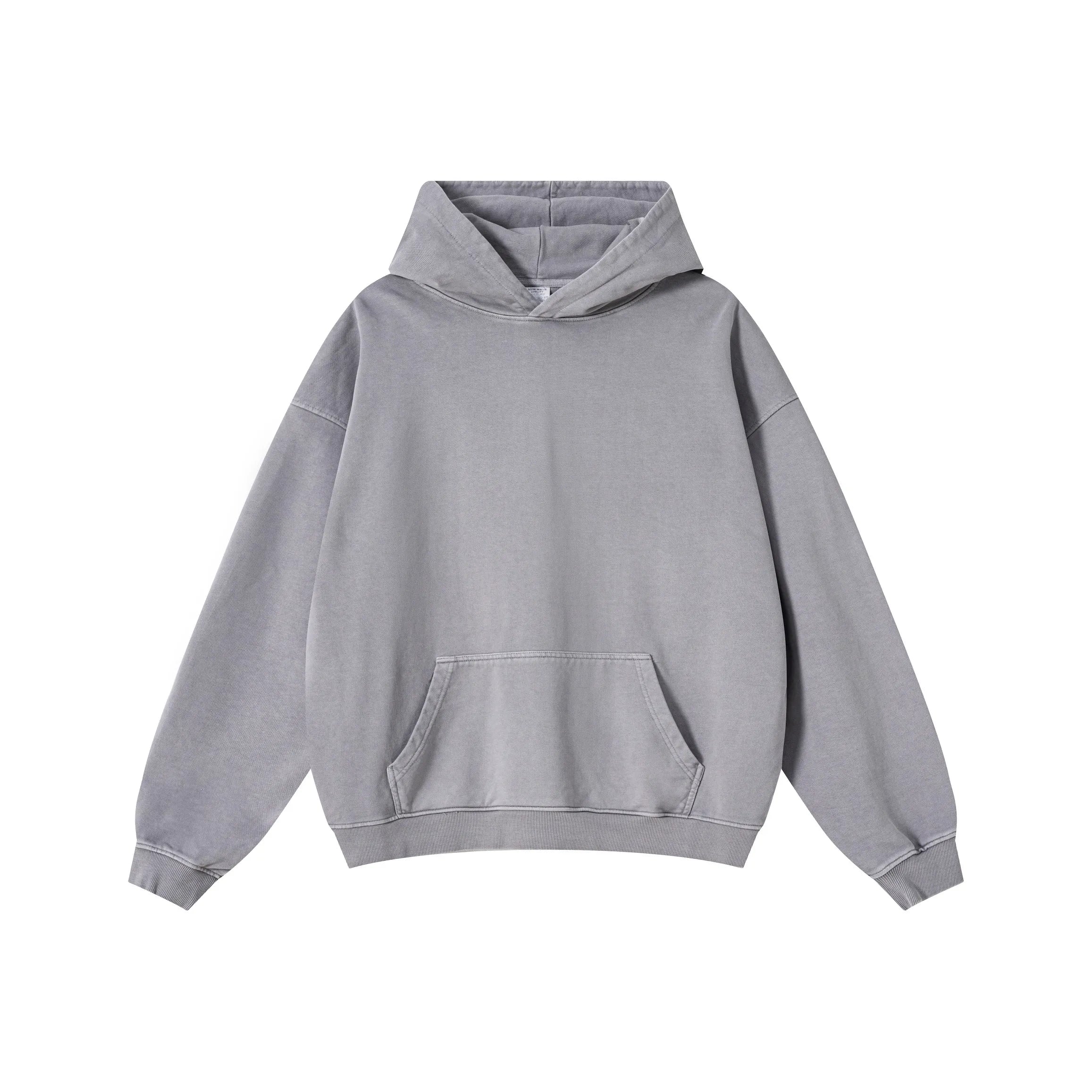 Gray hoodie on a white background
