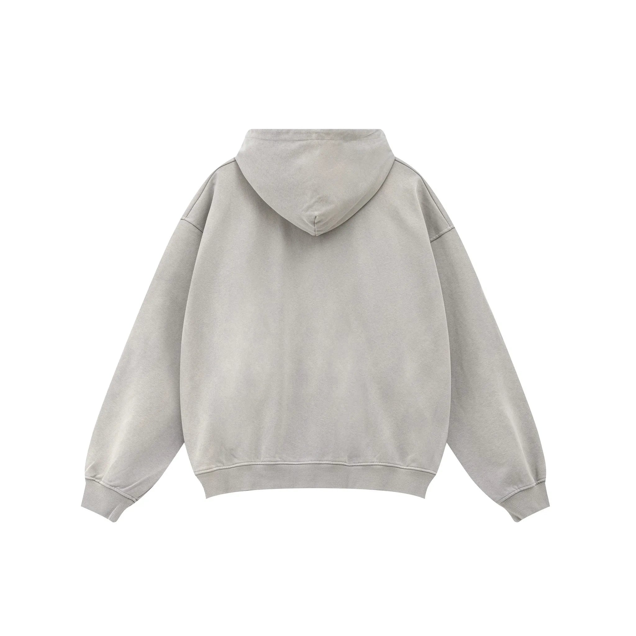 Light gray hoodie on a white background