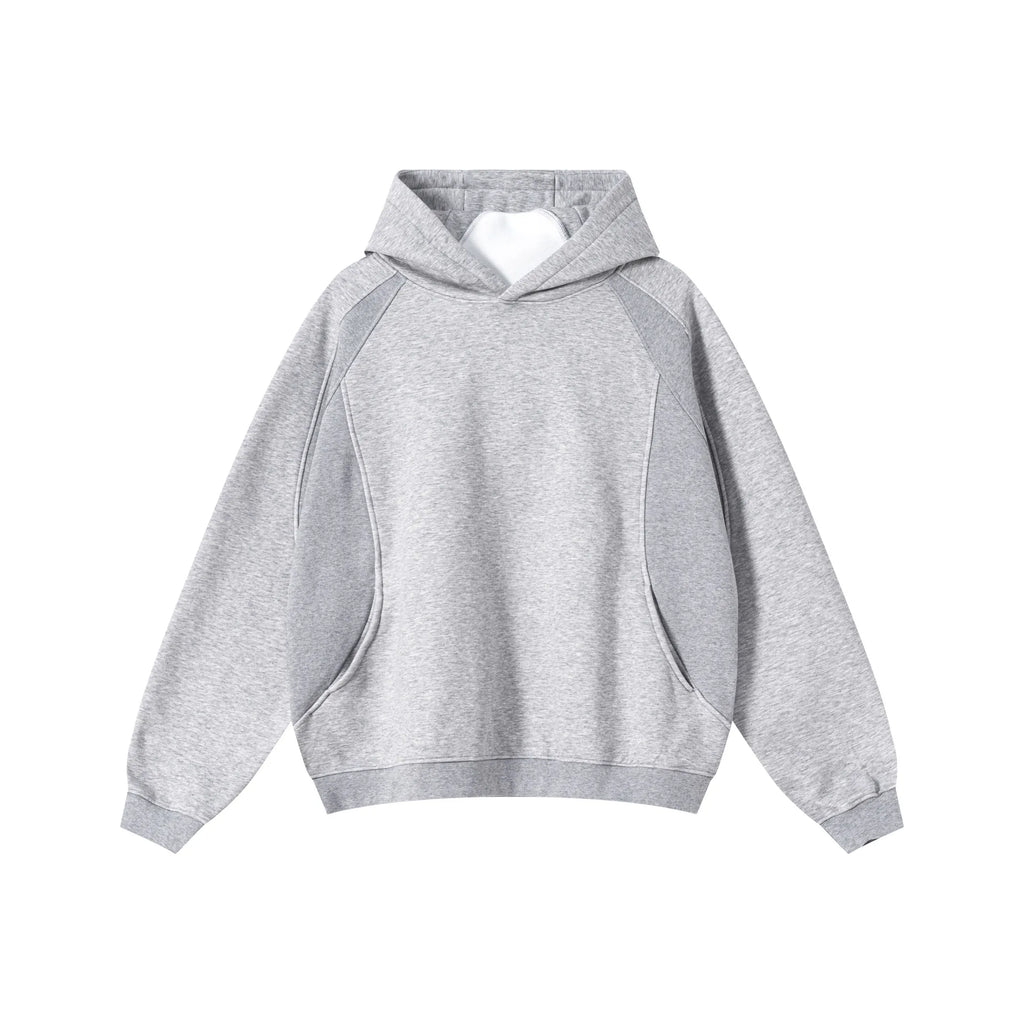 Gray hoodie on a white background