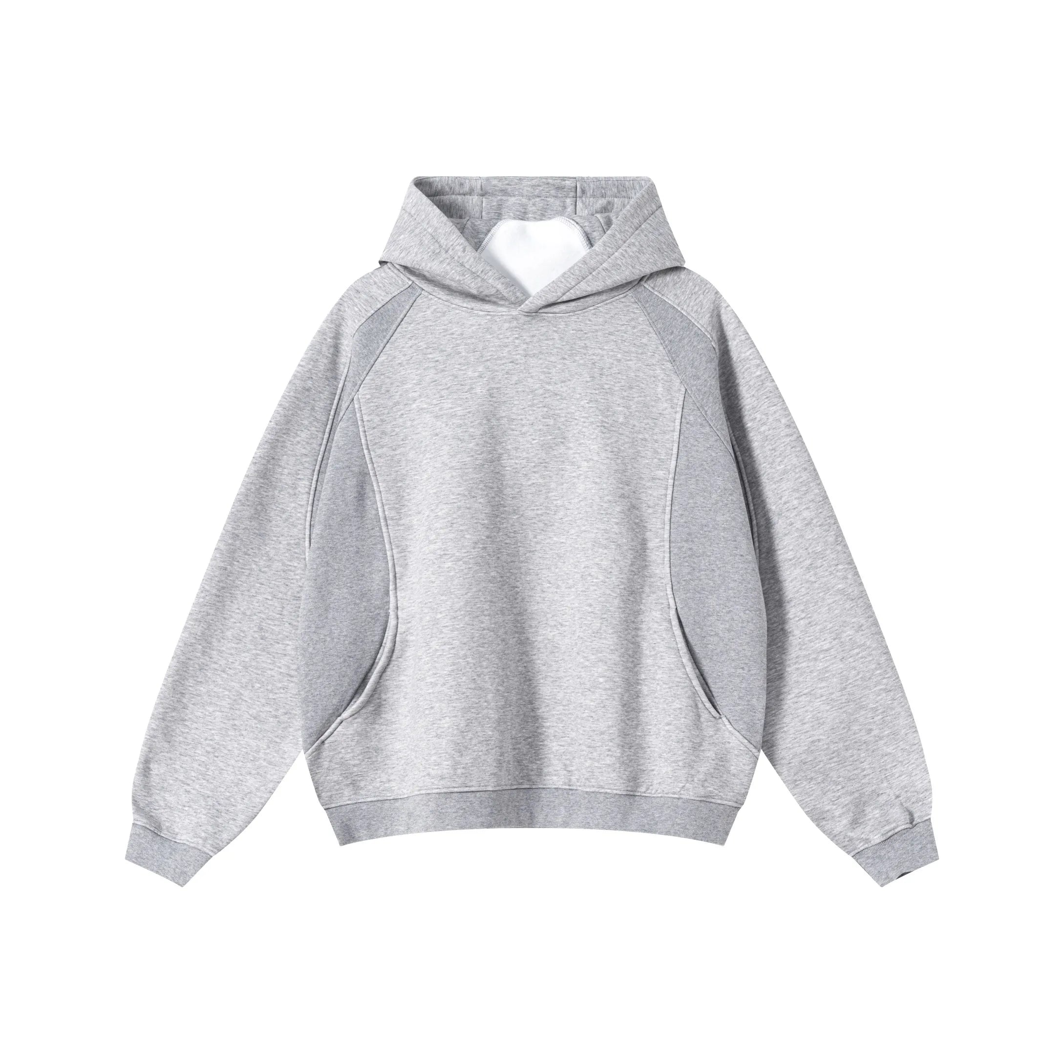 Gray hoodie on a white background