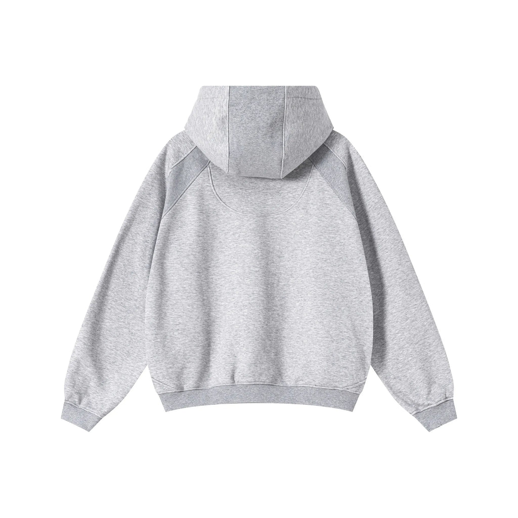 Gray hoodie on a white background