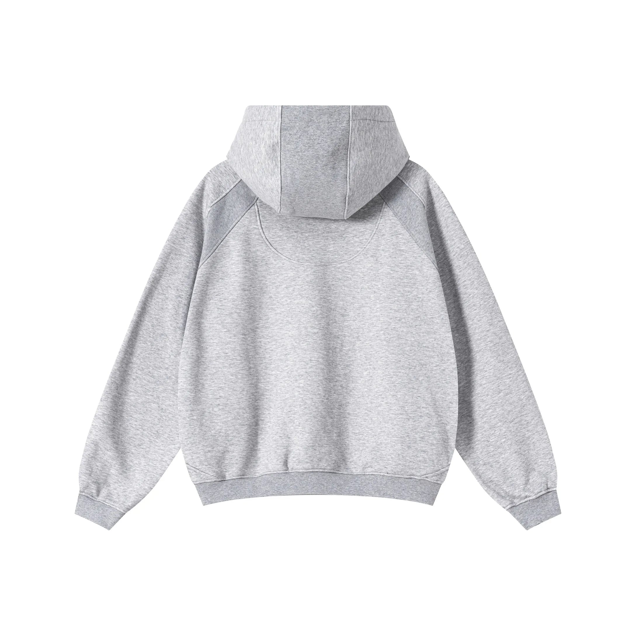 Gray hoodie on a white background