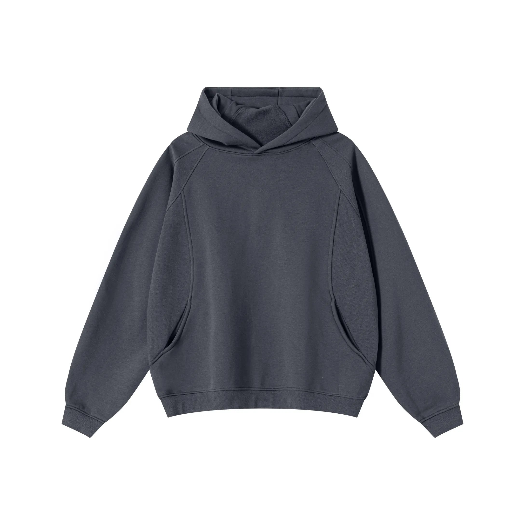 Gray hoodie on a white background