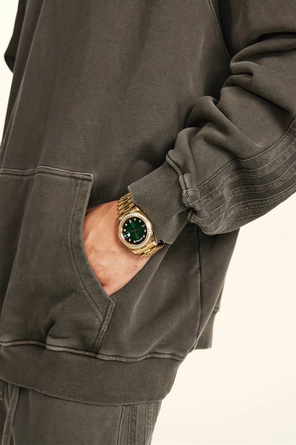 NEW WAVE LAYERED-LOOK HOODIE