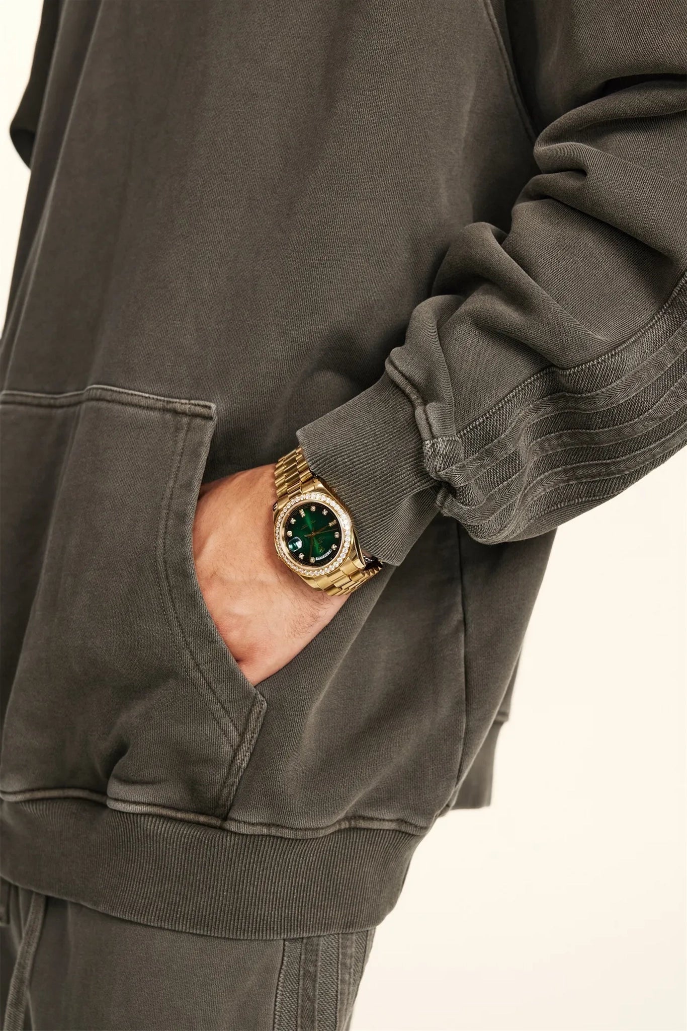 NEW WAVE LAYERED-LOOK HOODIE