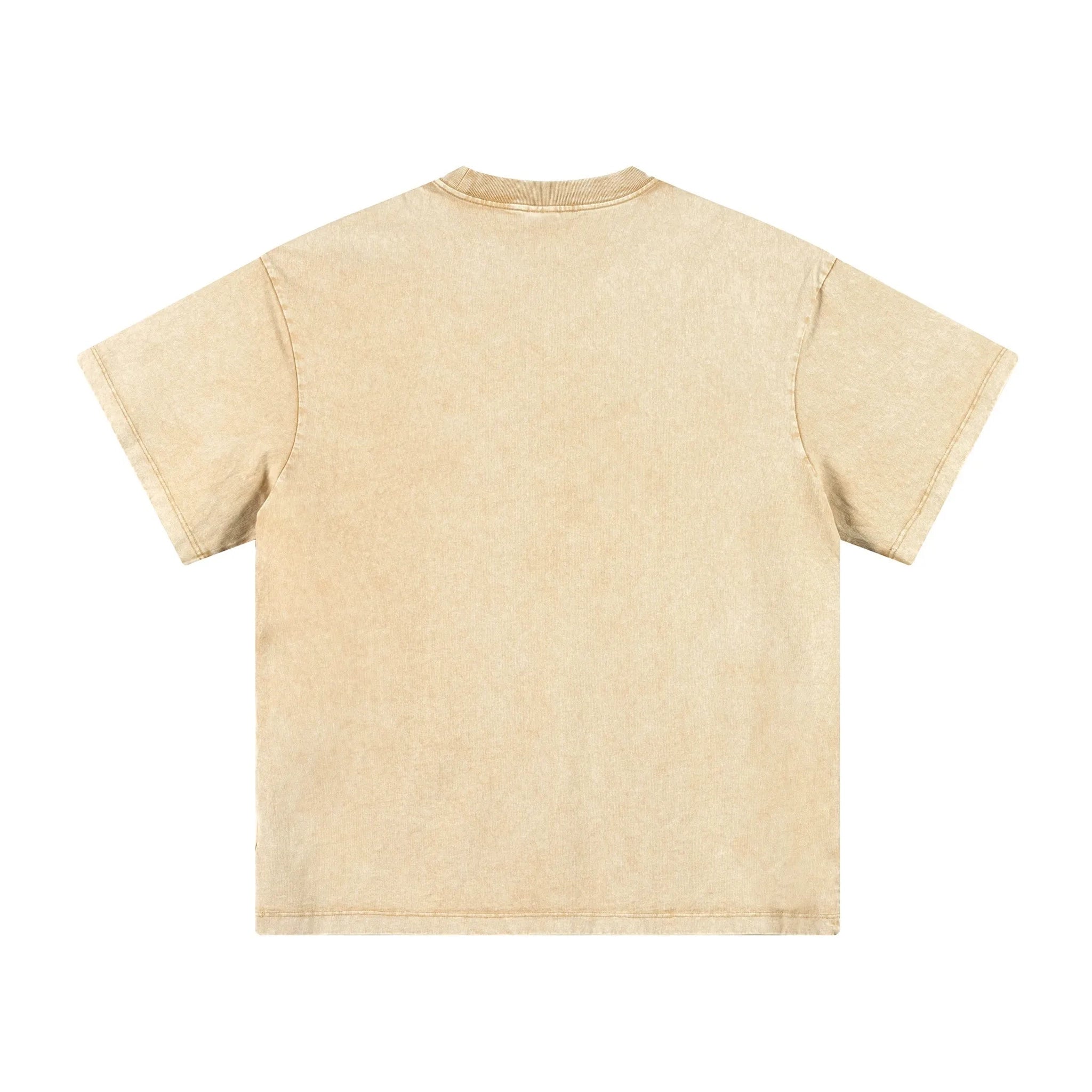Beige t-shirt on a white background