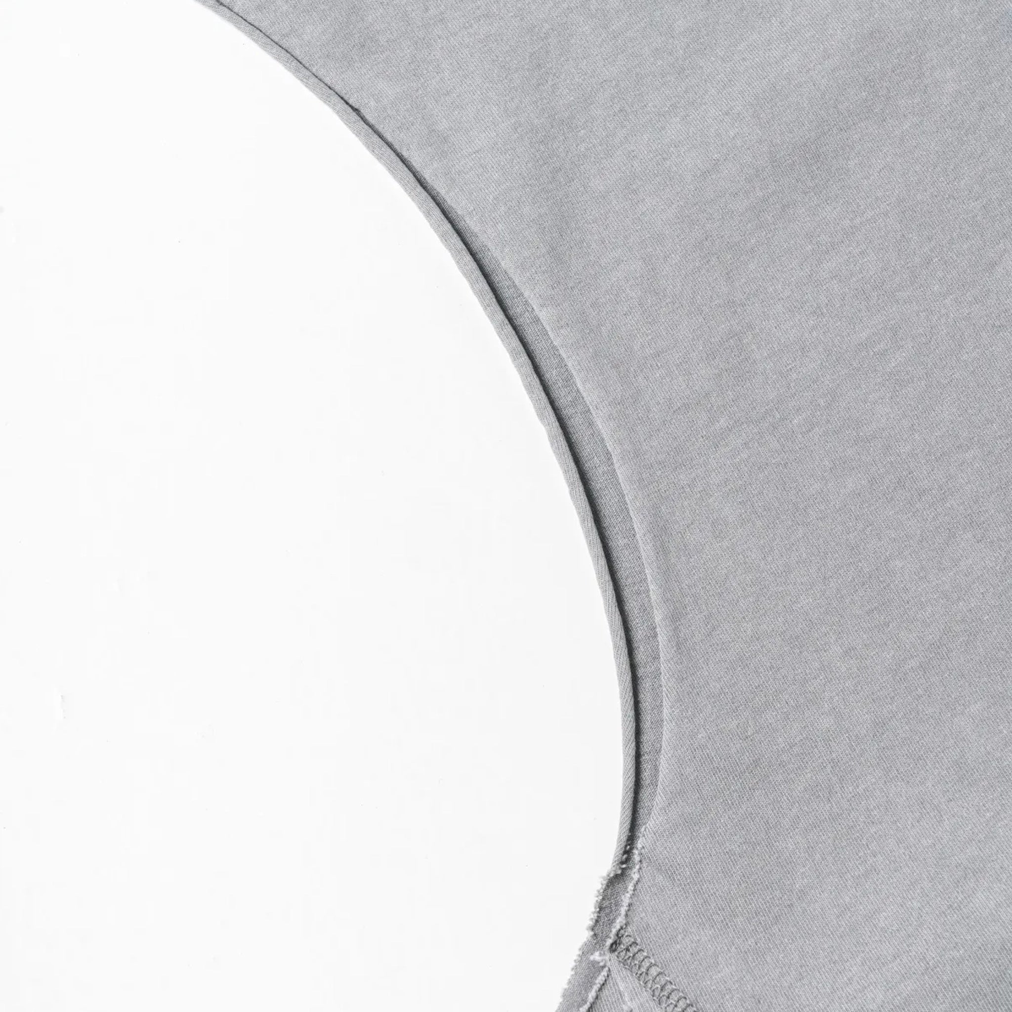 Close-up of a gray fabric texture on a white background