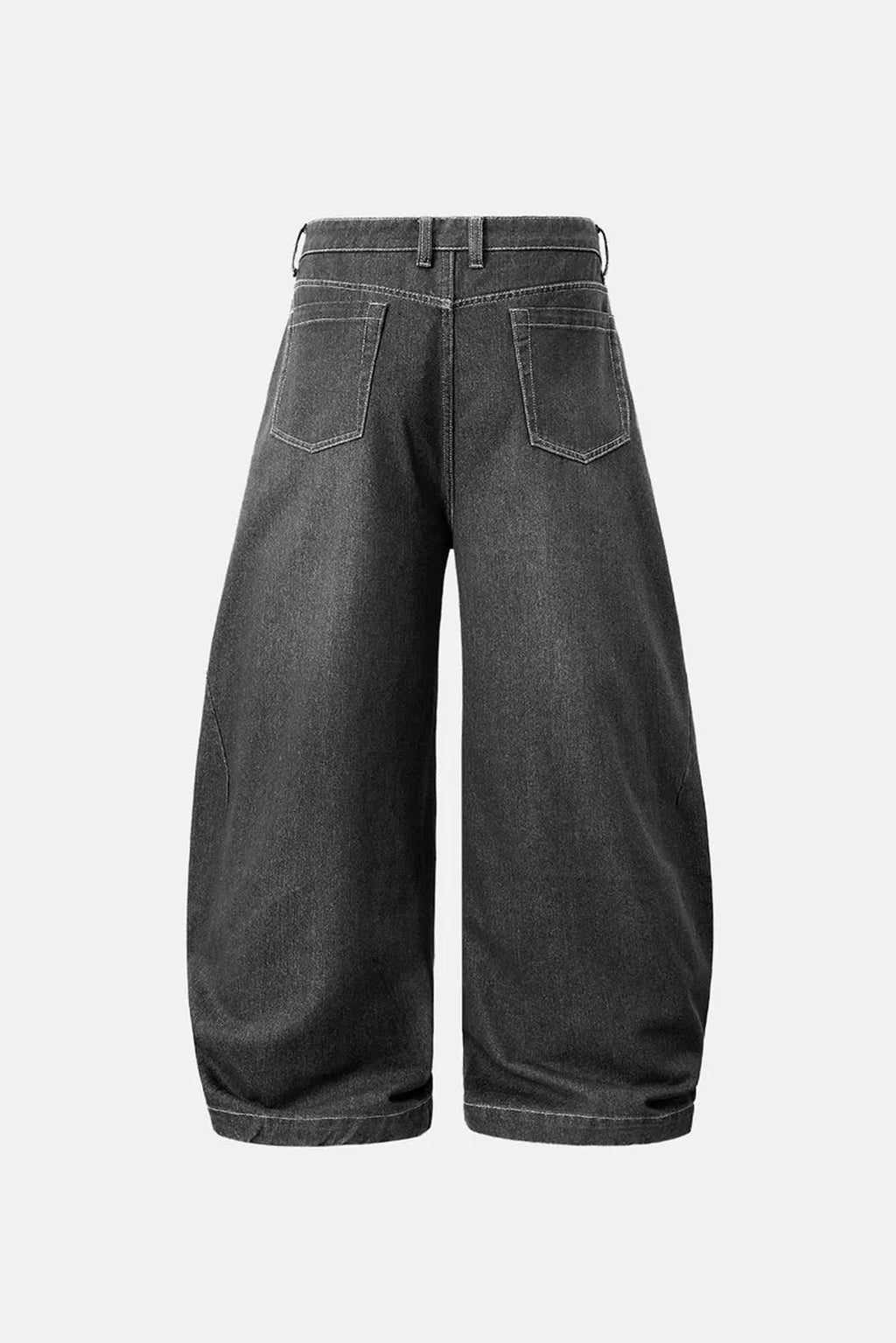 NEW WAVE WASHED BARREL BAGGY JEAN