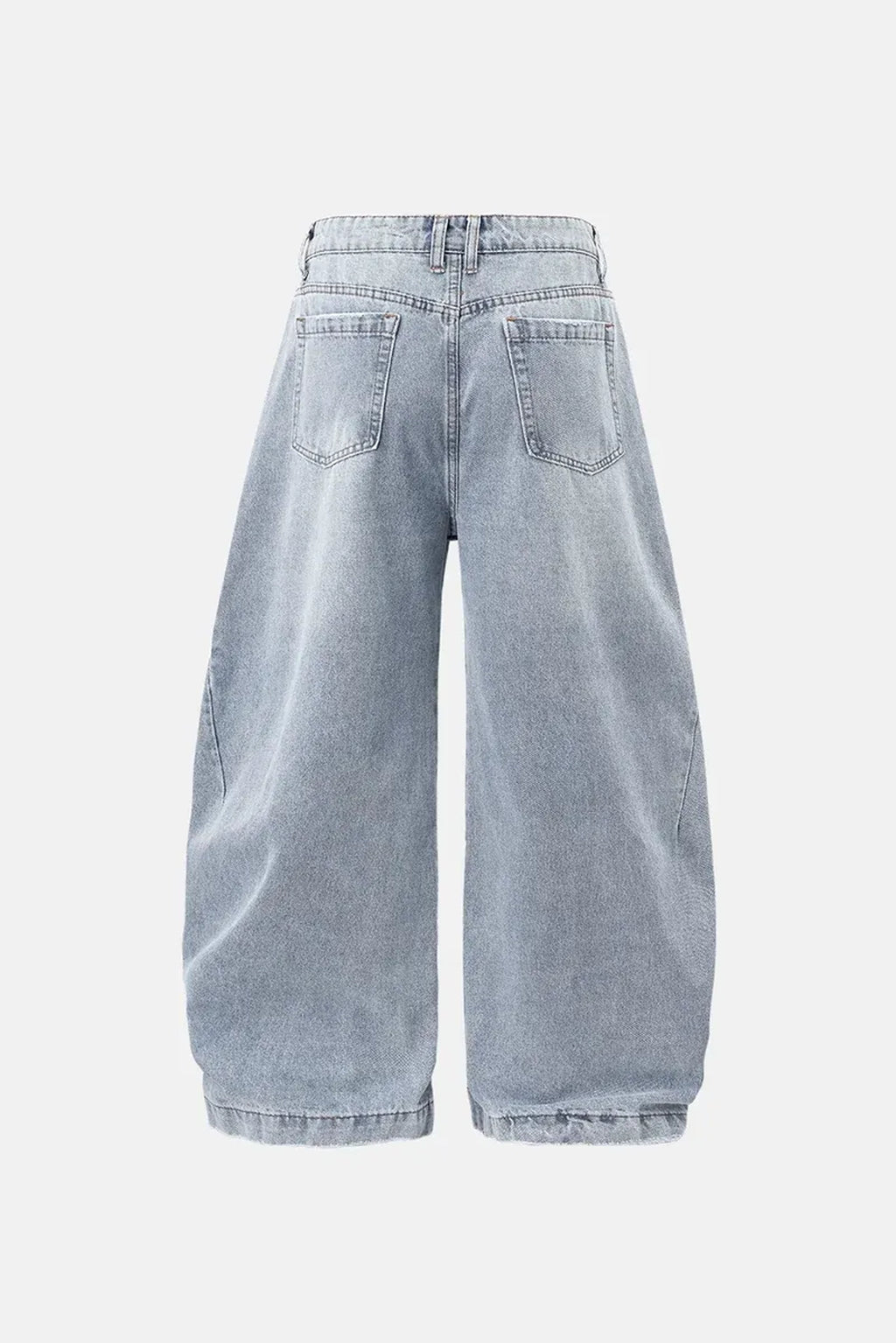 NEW WAVE WASHED BARREL BAGGY JEAN