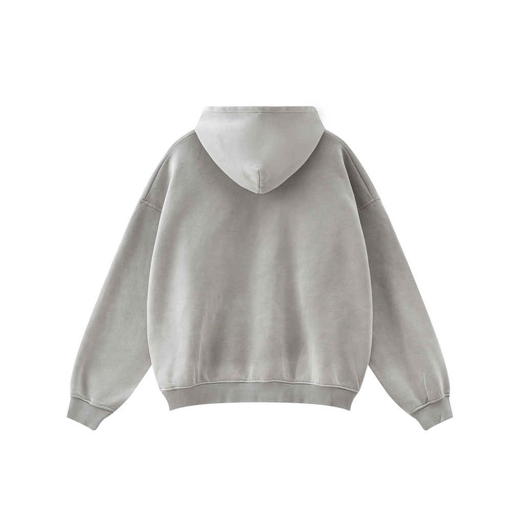 Gray hoodie on a white background