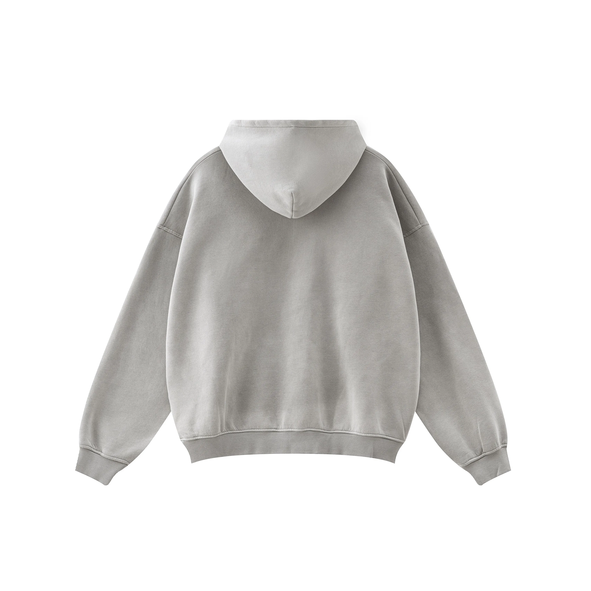 Gray hoodie on a white background