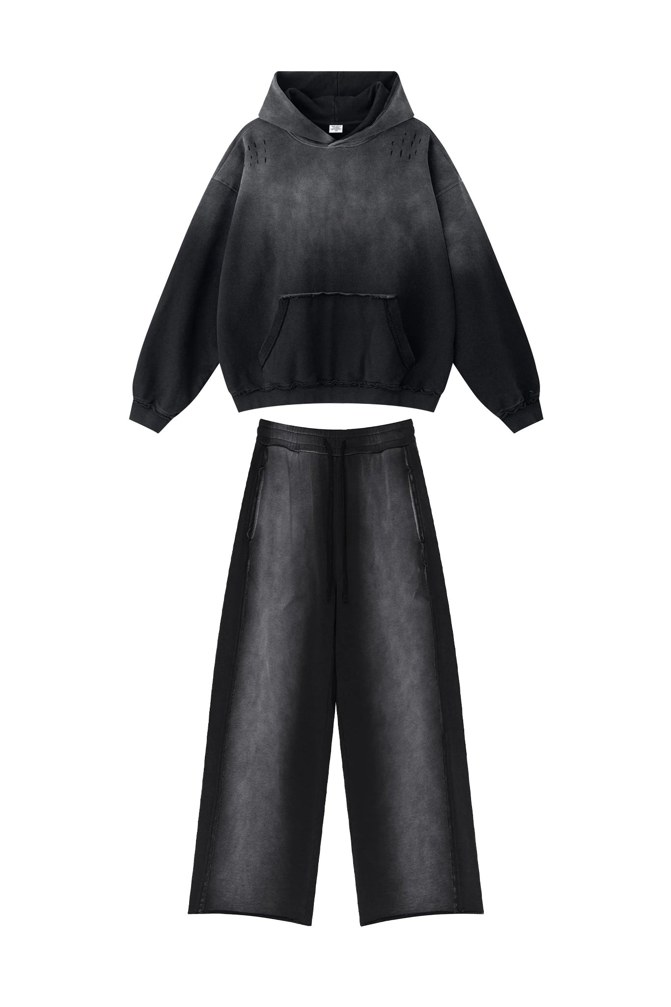 RAW EDGE STREET FIT BLACK