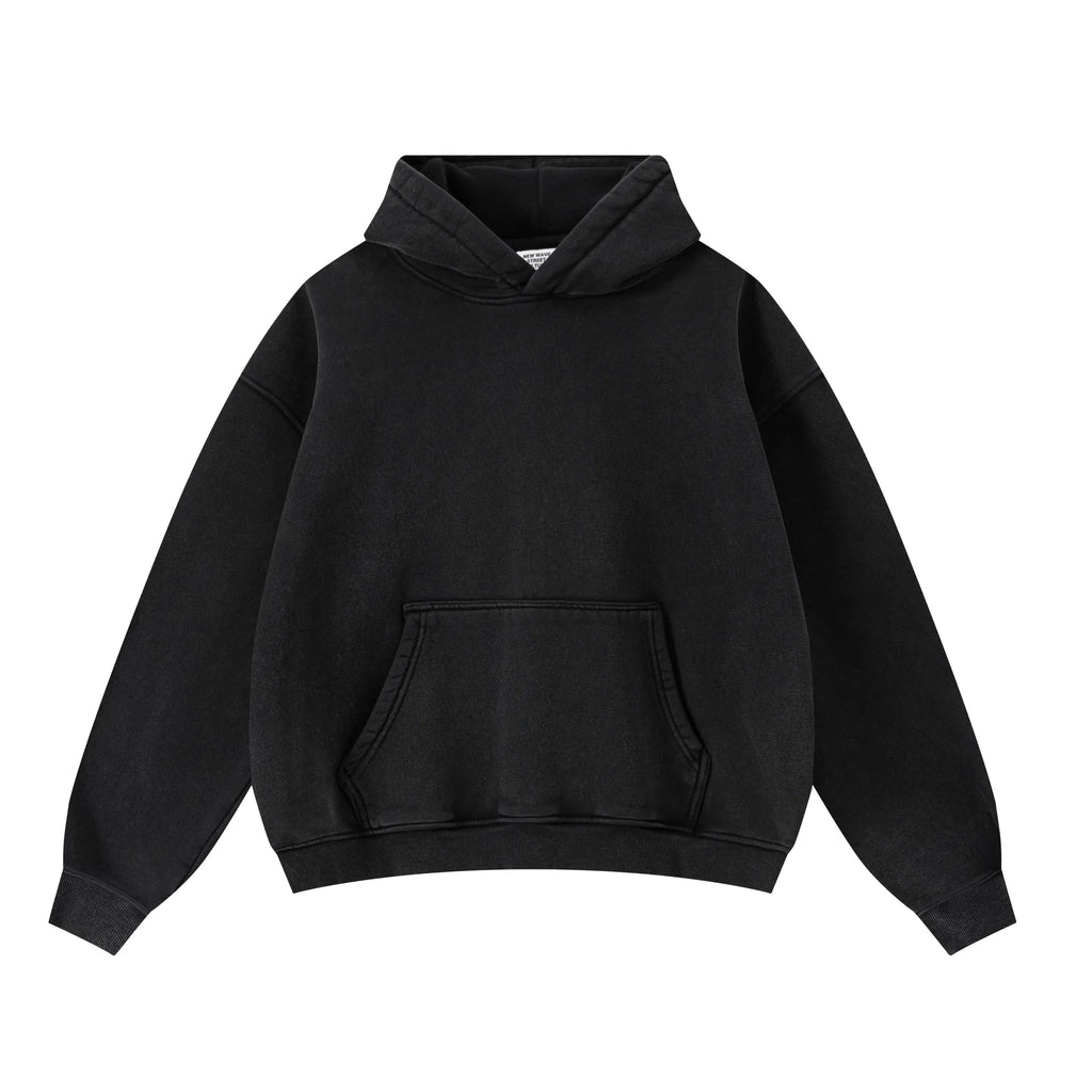 Black hoodie on a white background