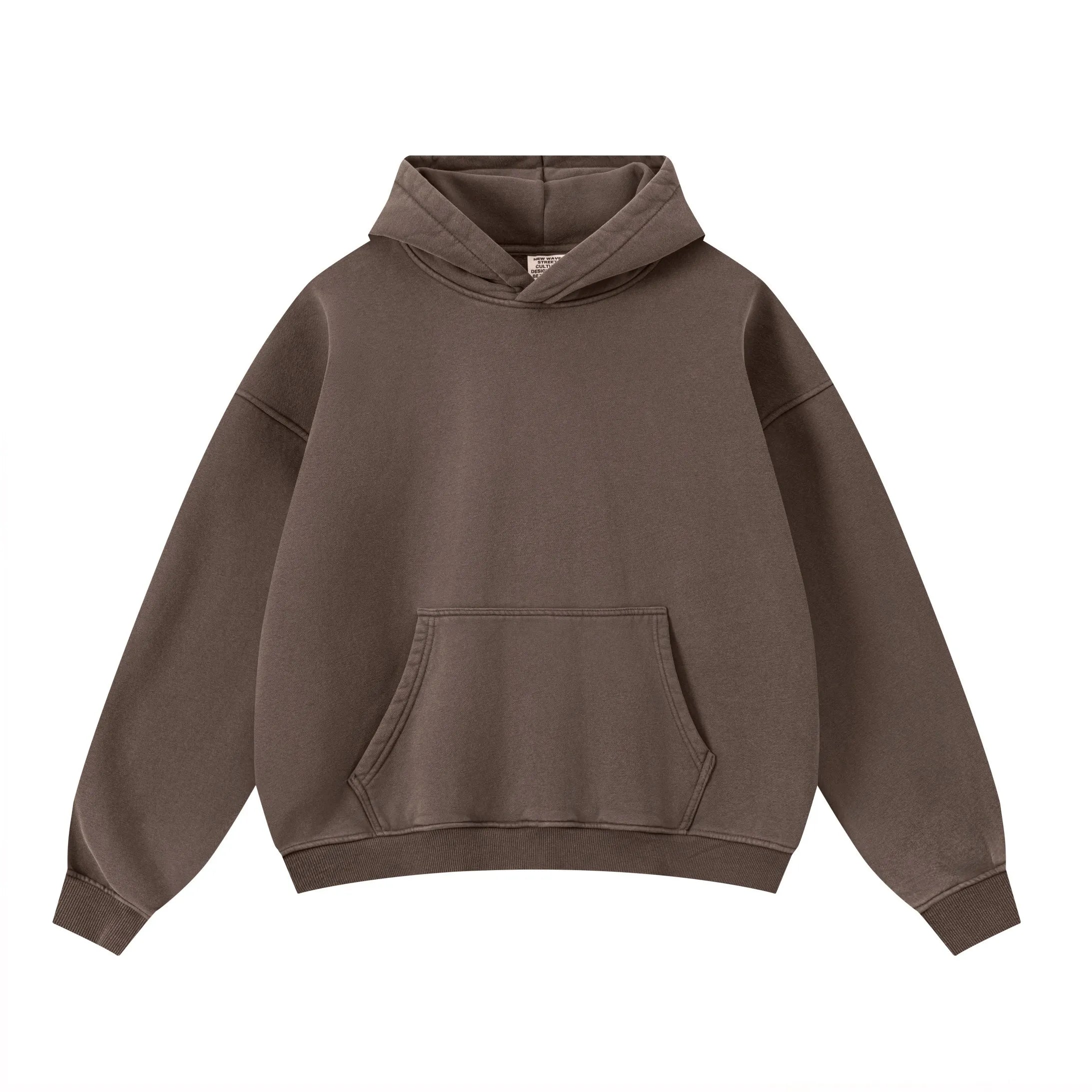 Brown hoodie on a white background