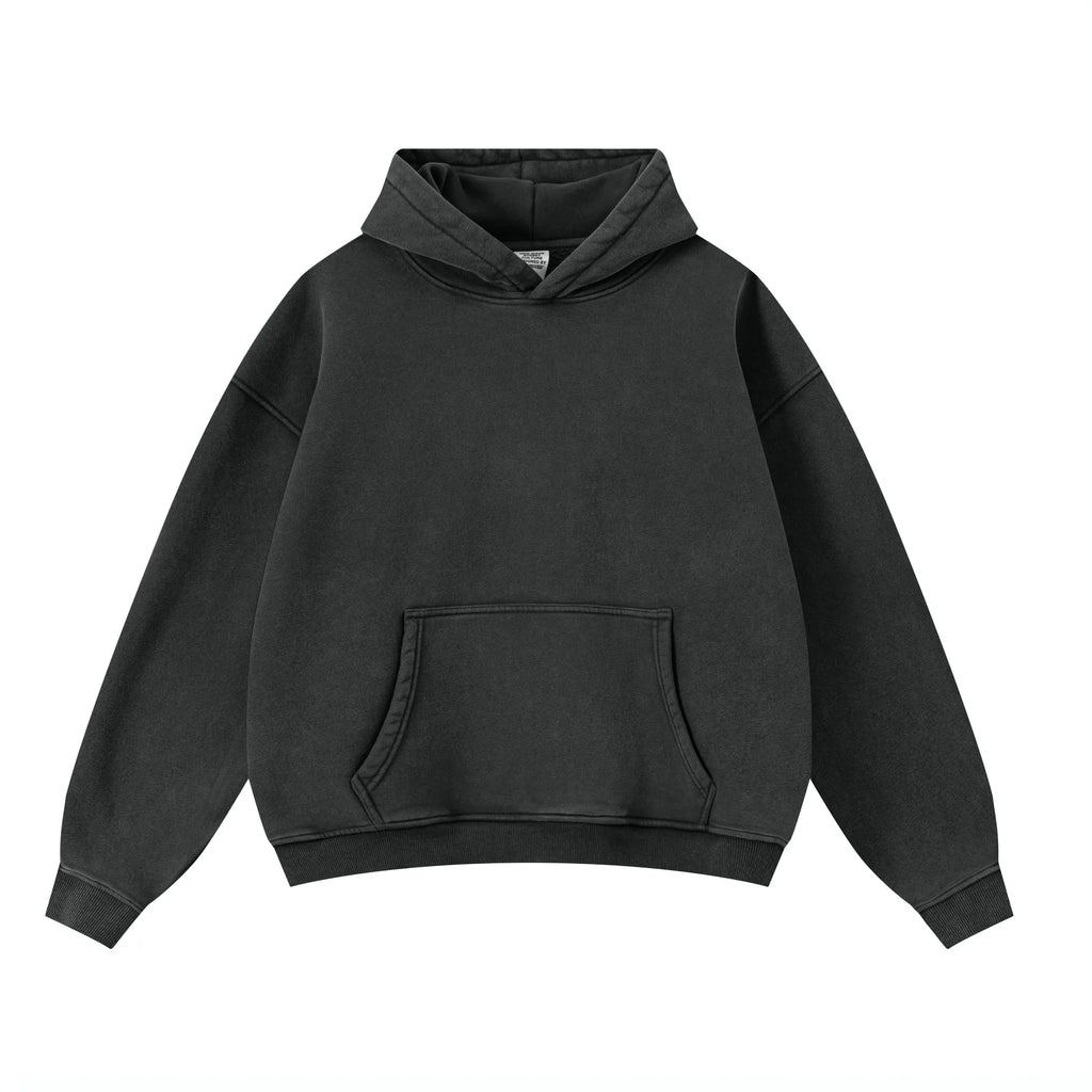 Black hoodie on a white background