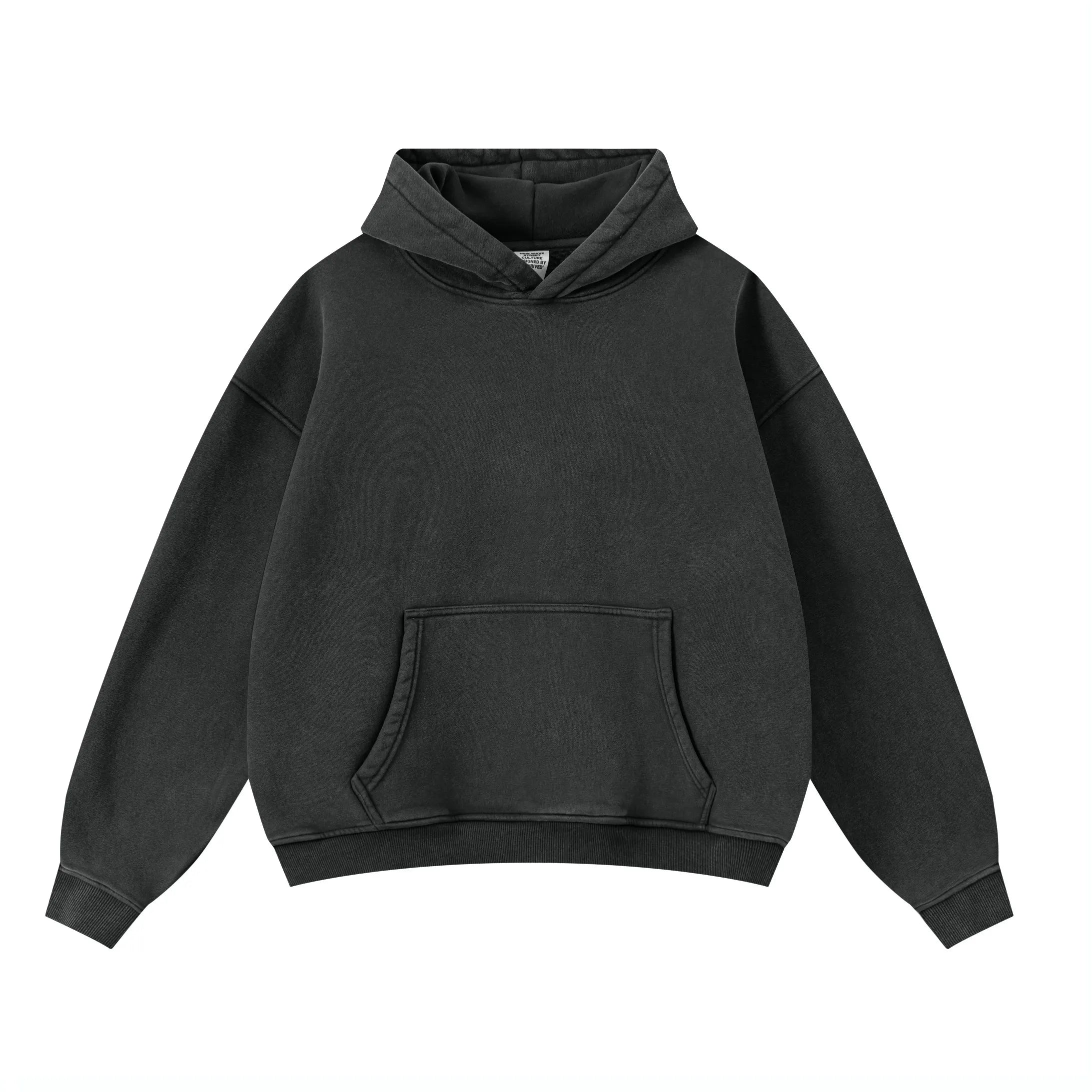 Black hoodie on a white background