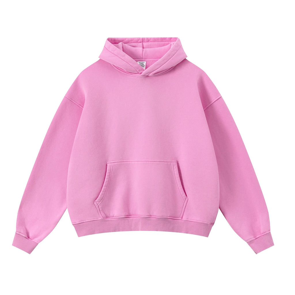 Pink hoodie on a white background
