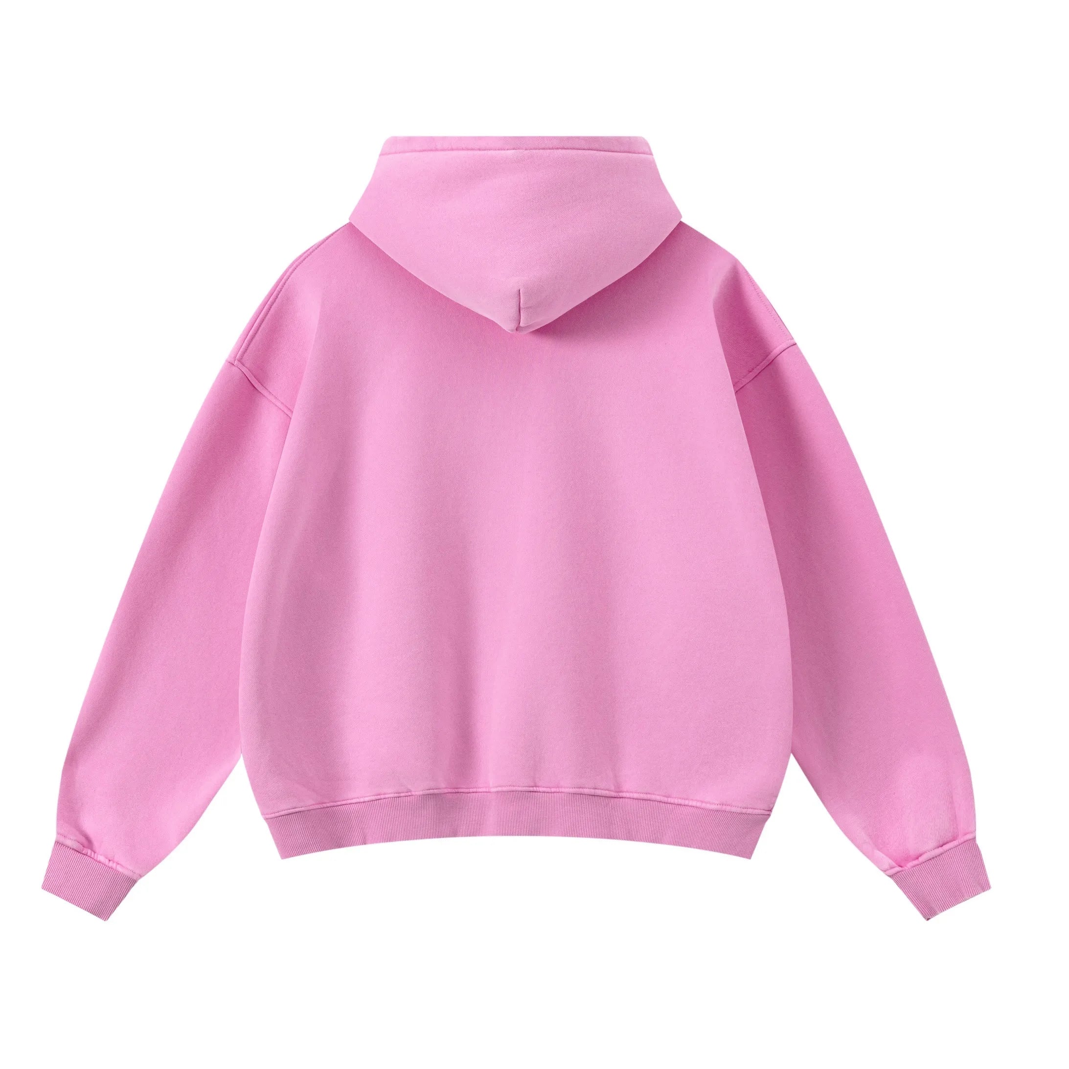 Pink hoodie on a white background