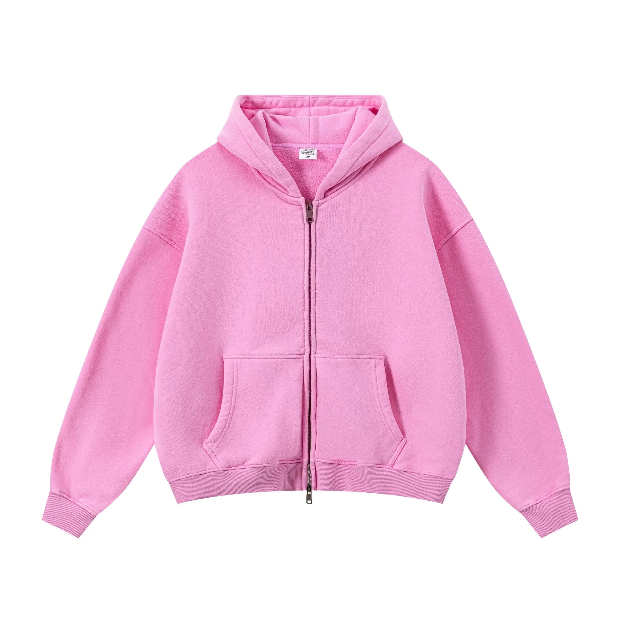 Pink hoodie on a white background