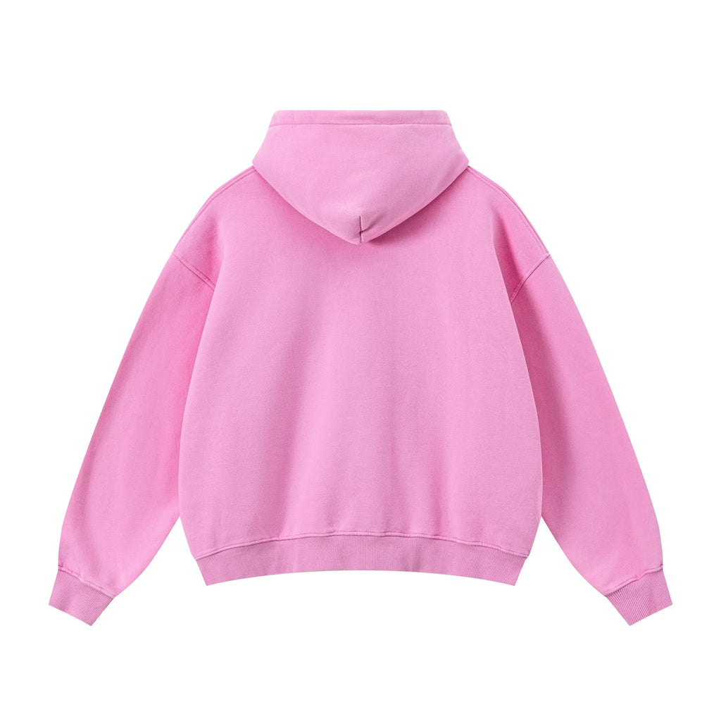Pink hoodie on a white background