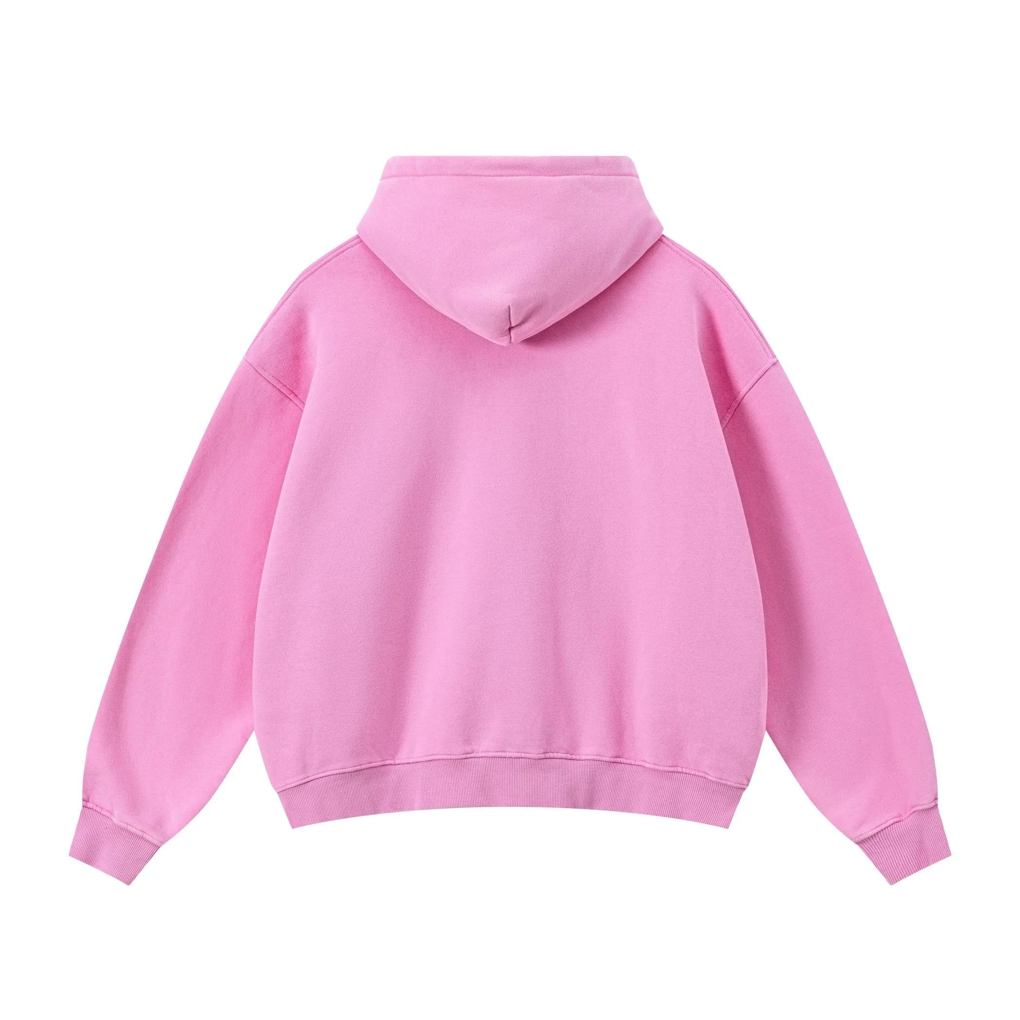 Pink hoodie on a white background