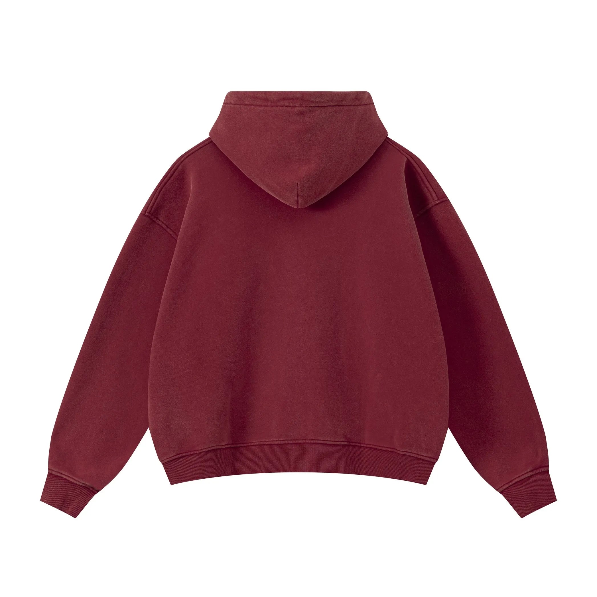 Maroon hoodie on a white background