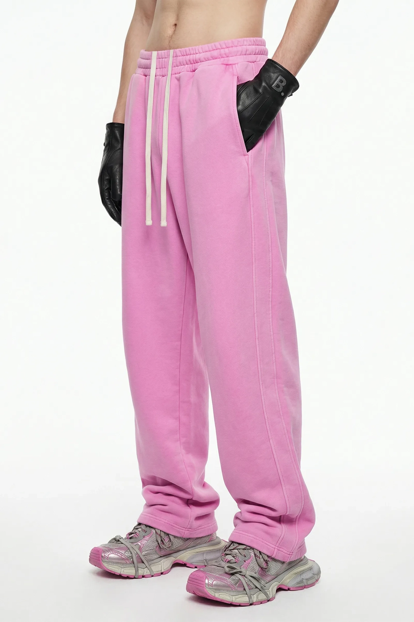 RETRO CURVED-BLADE PANTS – SNOW WASH VINTAGE EFFECT