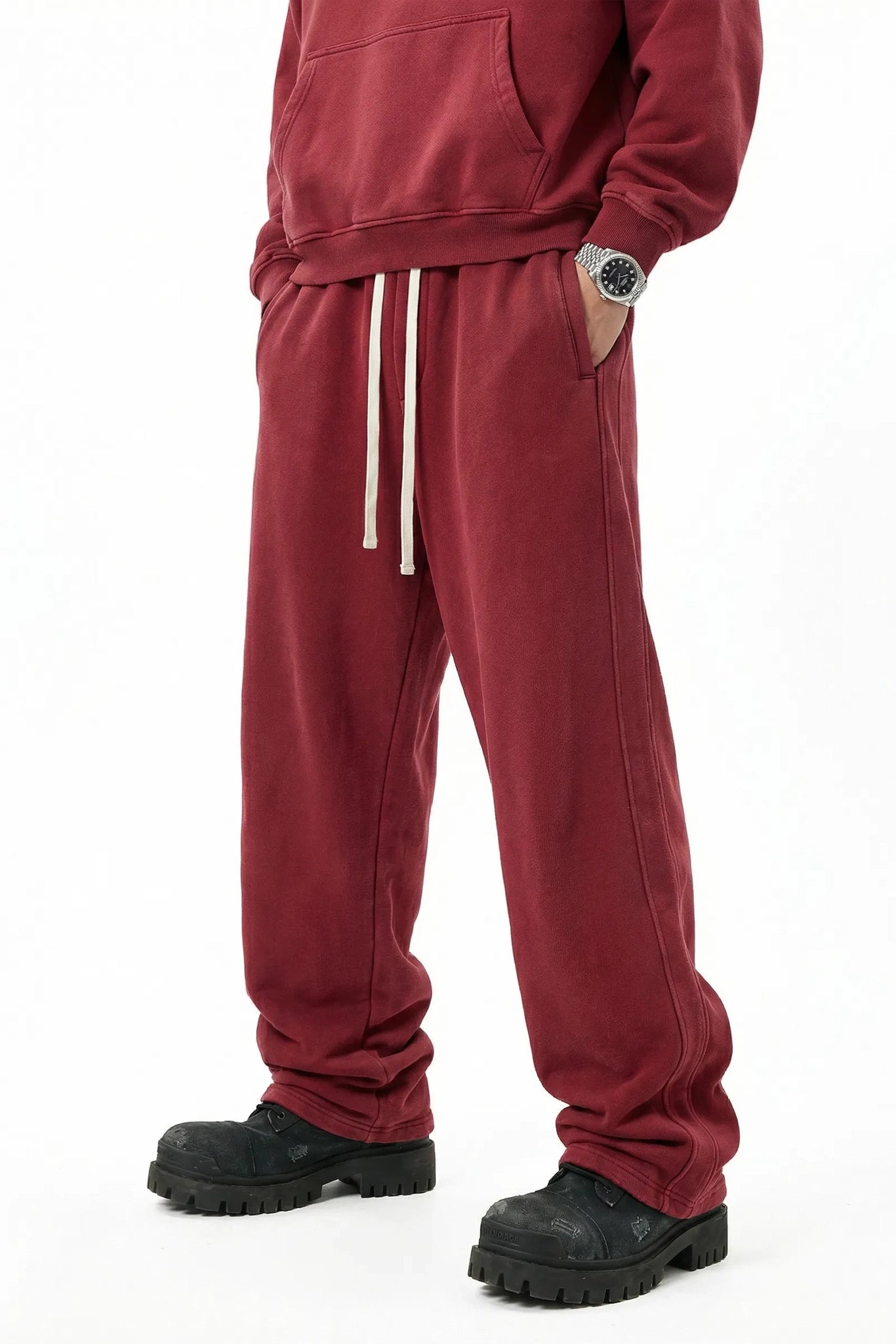 RETRO CURVED-BLADE PANTS – SNOW WASH VINTAGE EFFECT