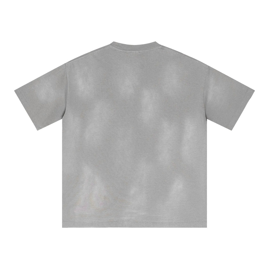 Gray t-shirt on a white background