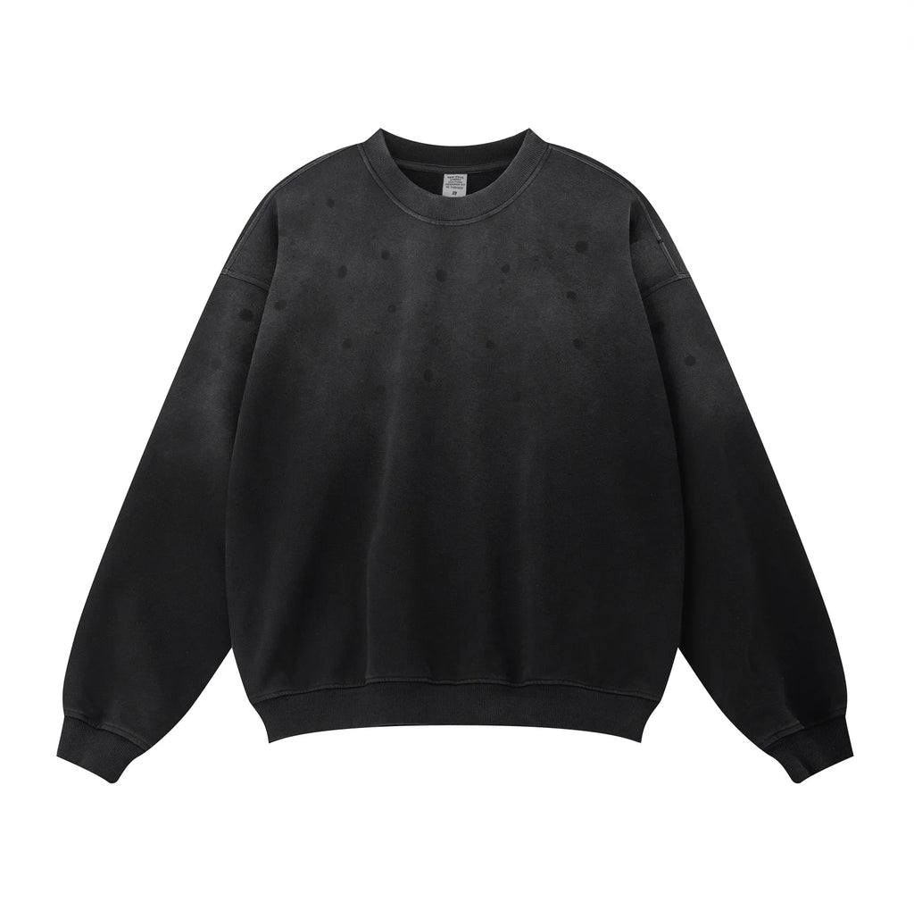 Black sweatshirt on a white background