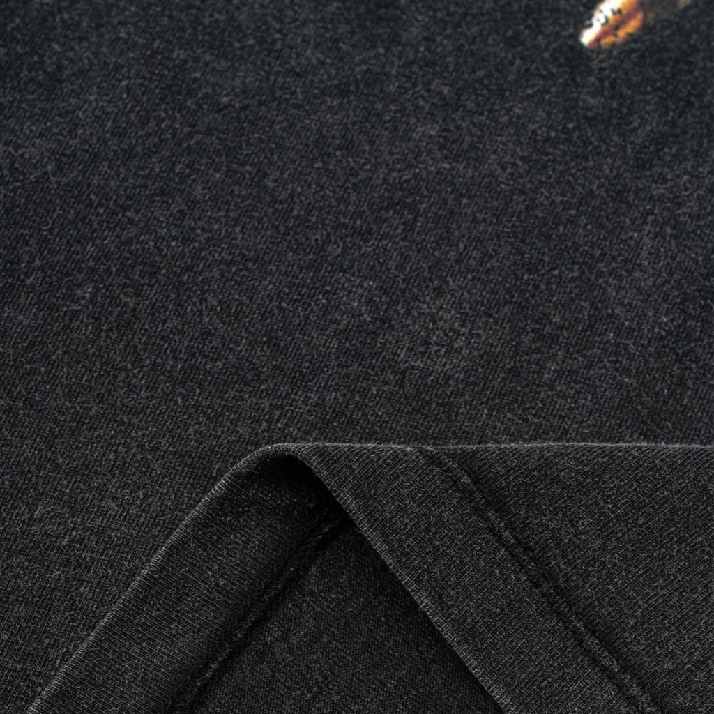 Close-up of dark gray fabric texture