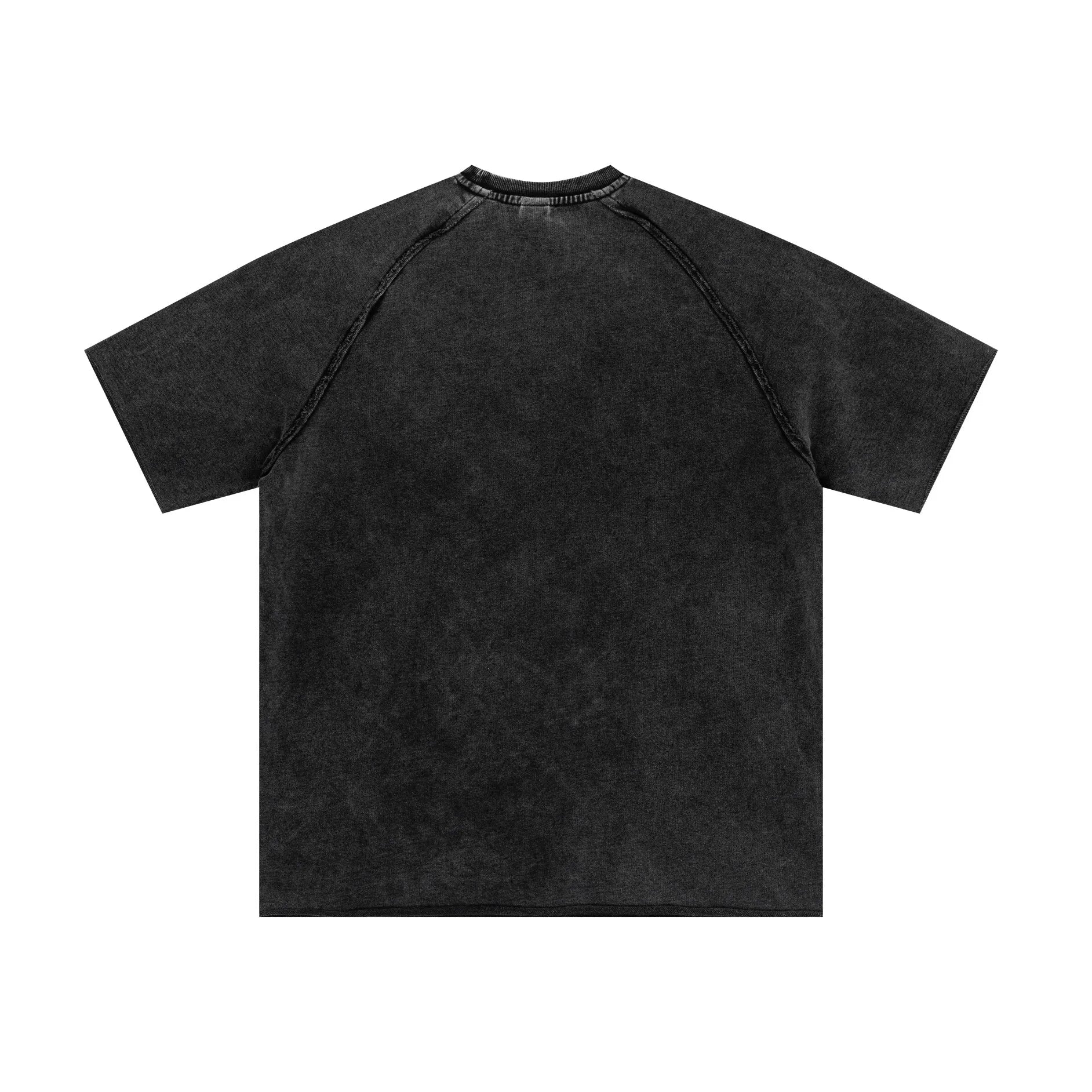 Black t-shirt on a white background