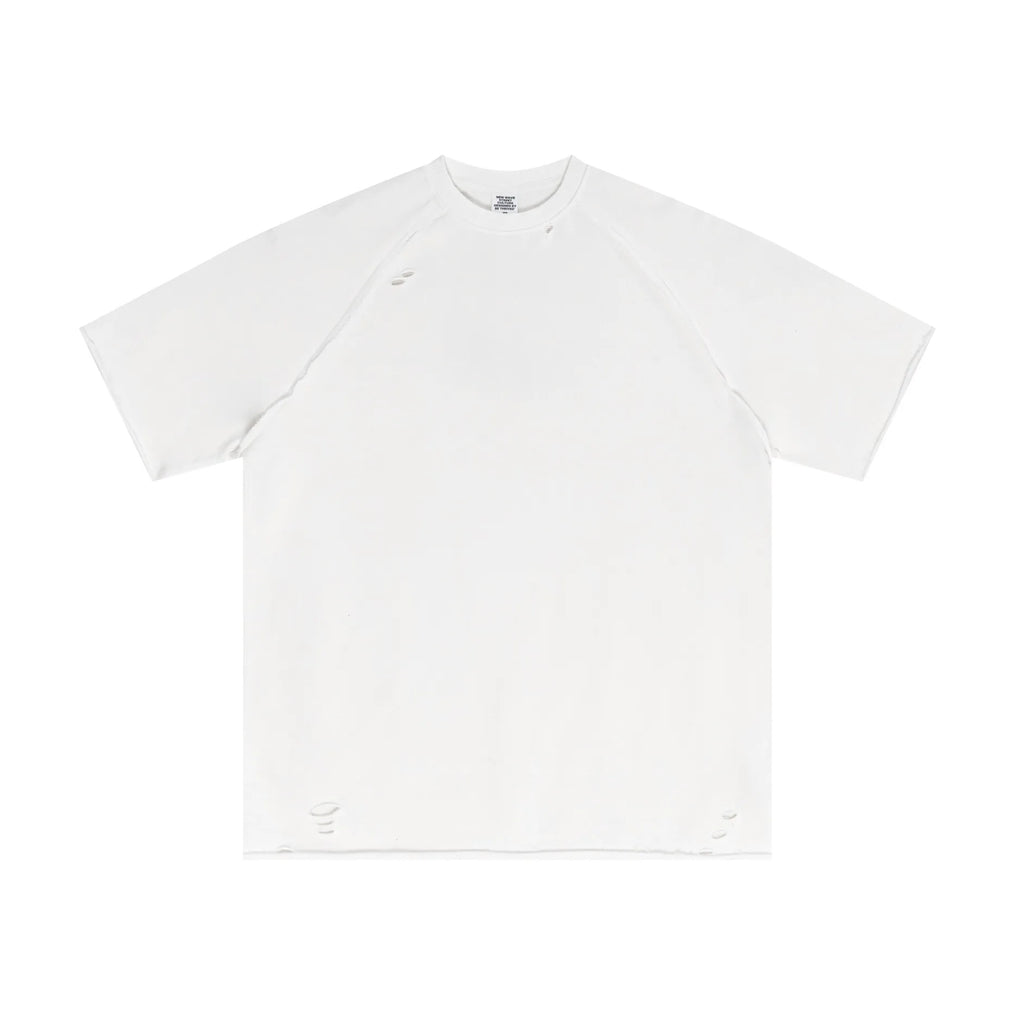 White t-shirt on a white background